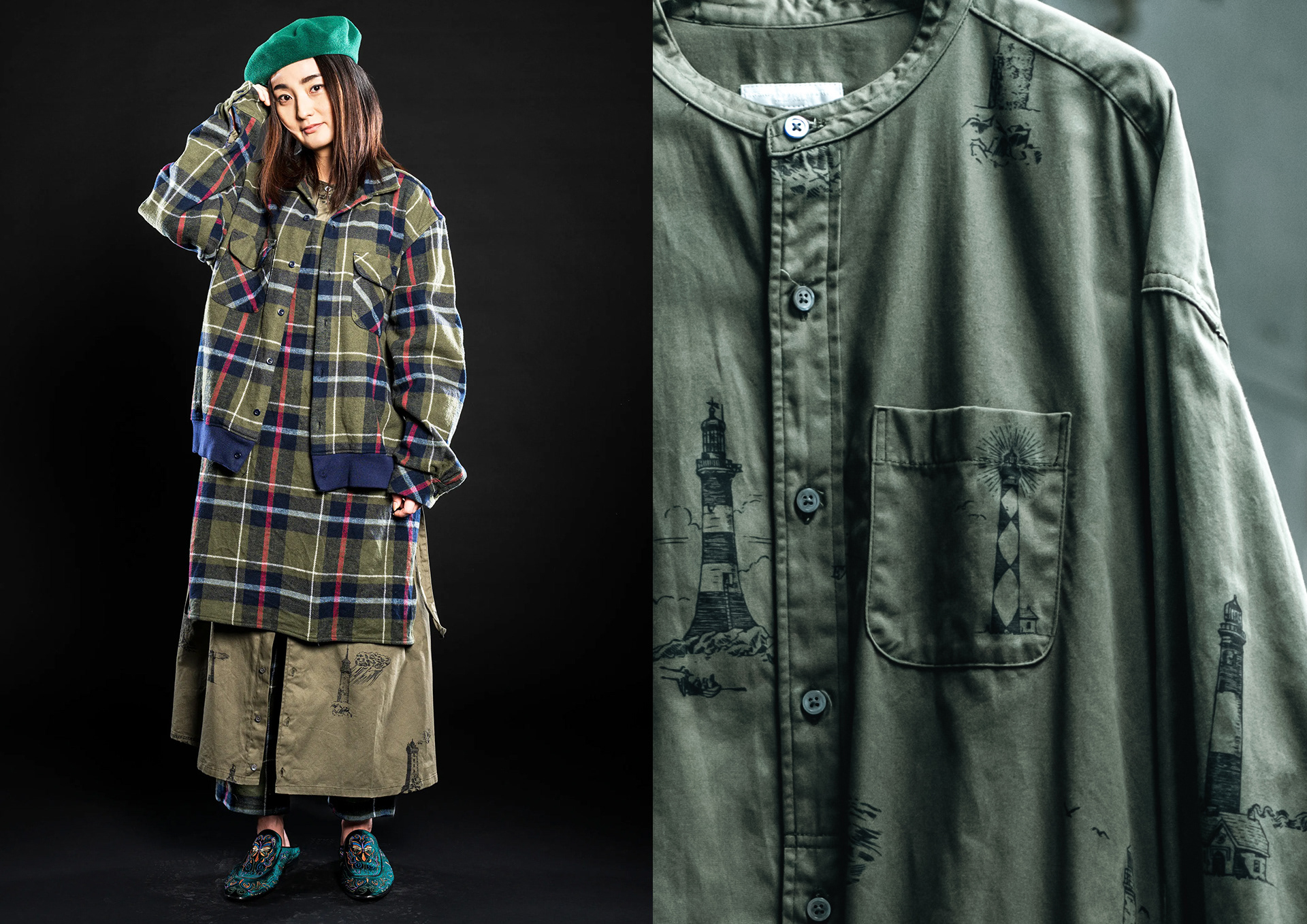 ENGINEERED GARMENTS FW22 Textile Arts By Manabu Gaku Inada