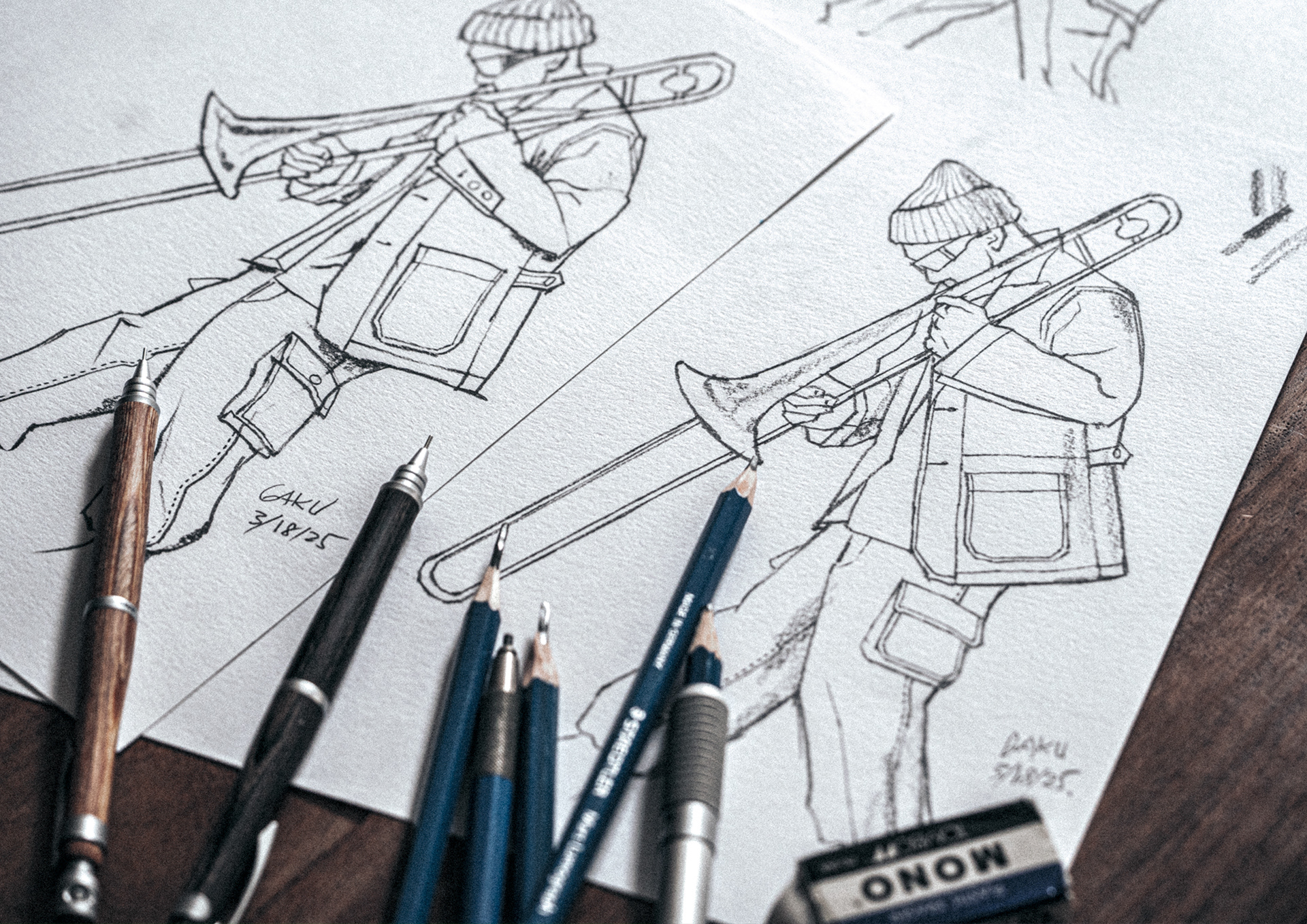 ENGINEERED GARMENTS x CLARKS ORIGINALS SS25. Artwork Development, Spring Summer 2025
