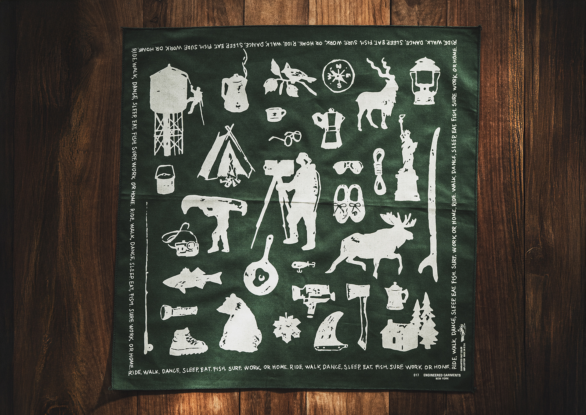 Manabu Gaku Inada. GAKU x ENGINEERED GARMENTS FW2023: Bandana Print