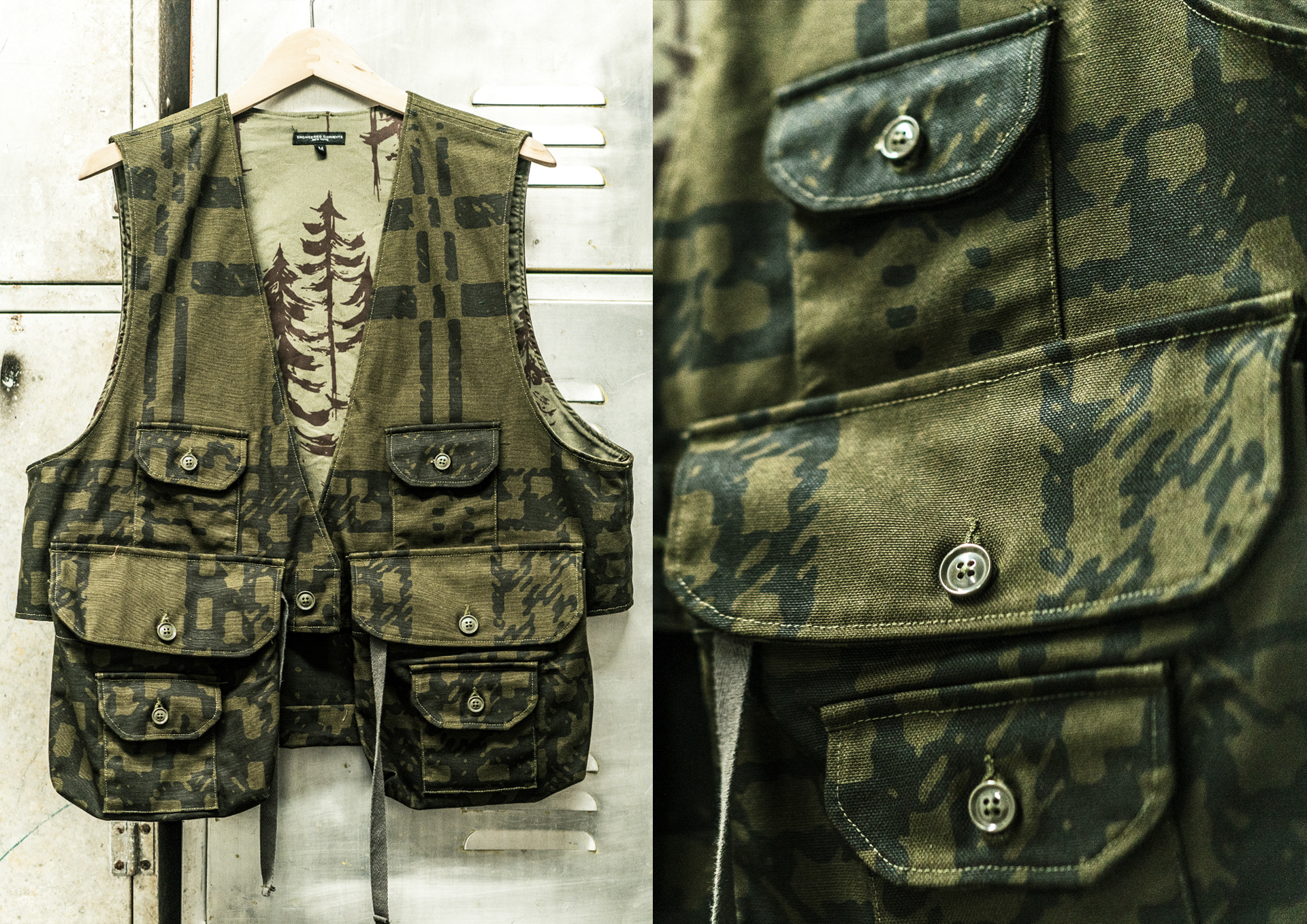 Old Plaid artwork for ENGINEERED GARMENTS F/W23 byManabu Gaku Inada
