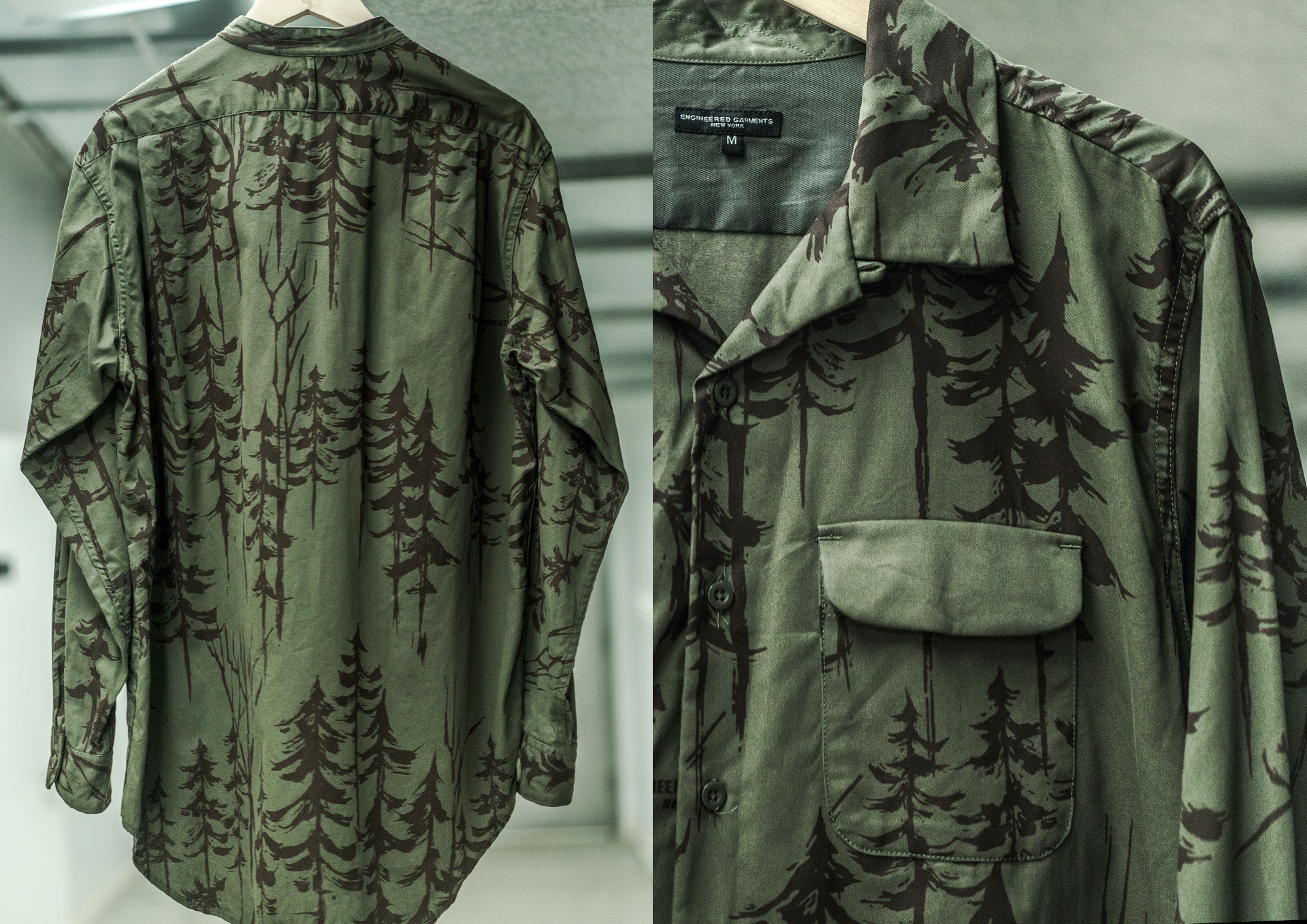Forest Print Artwork for ENGINEERED GARMENTS F/W 23 by Manabu Gaku Inada