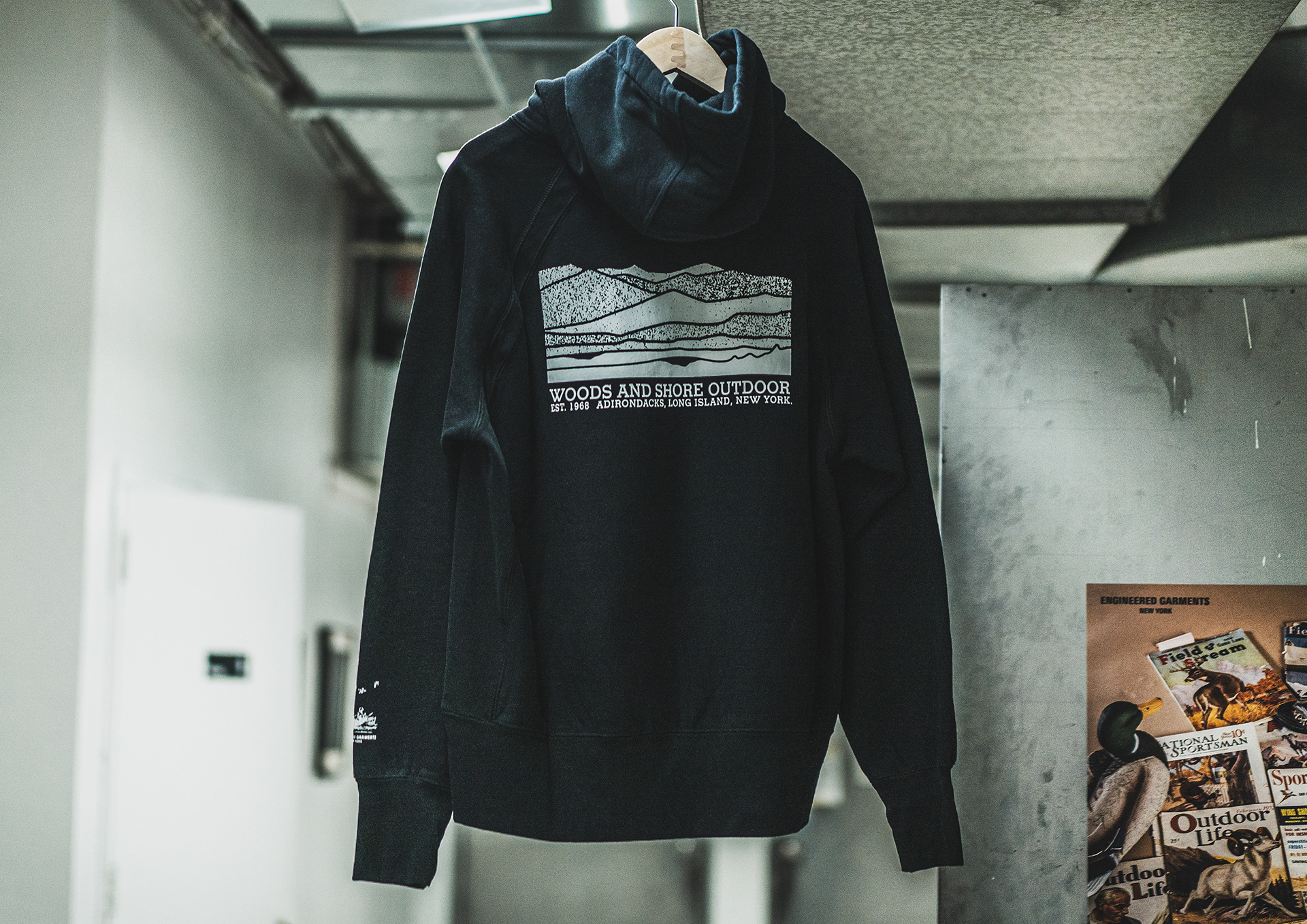 Manabu Gaku Inada. GAKU x ENGINEERED GARMENTS FW2023:Art Print. Hoodie