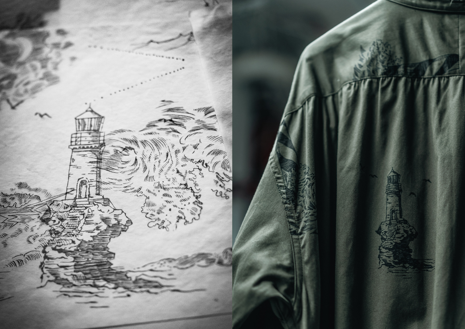 ENGINEERED GARMENTS FW22 Textile Arts By Manabu Gaku Inada