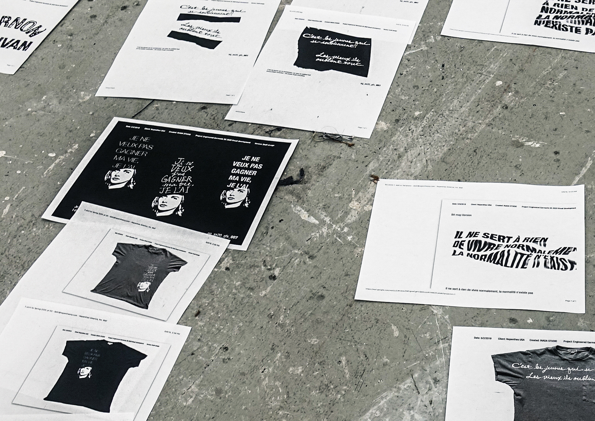 GAKU x ENGINEERED GARMENTS SS20: Artworks Art Collaborations, Spring Summer 2020