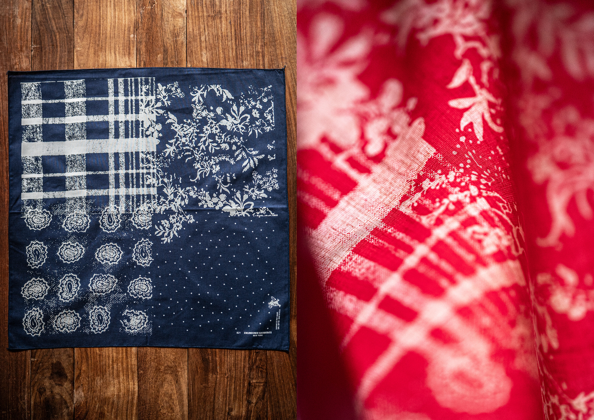 Manabu Gaku Inada. GAKU x ENGINEERED GARMENTS SS24: Bandana Print Art Collaborations, Spring Summer 2024