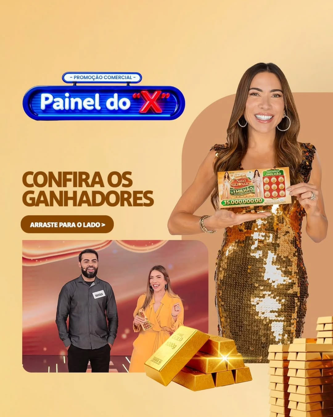 Patricia Abravanel na arte de divulgação da campanha (Fotos: Gabriel Cardoso)