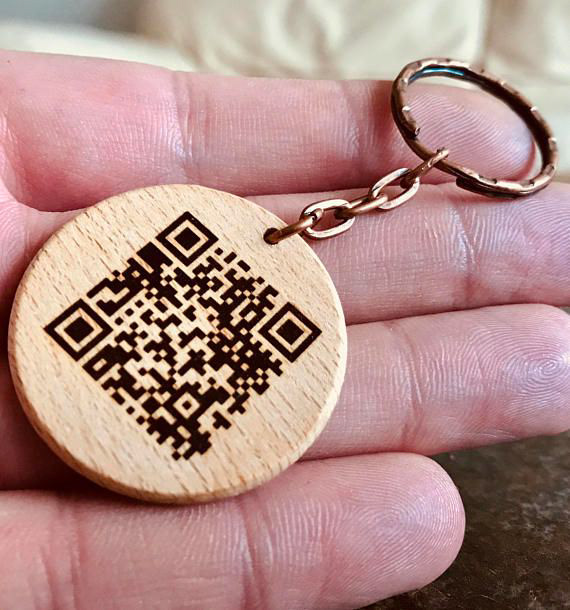 QR code key chain