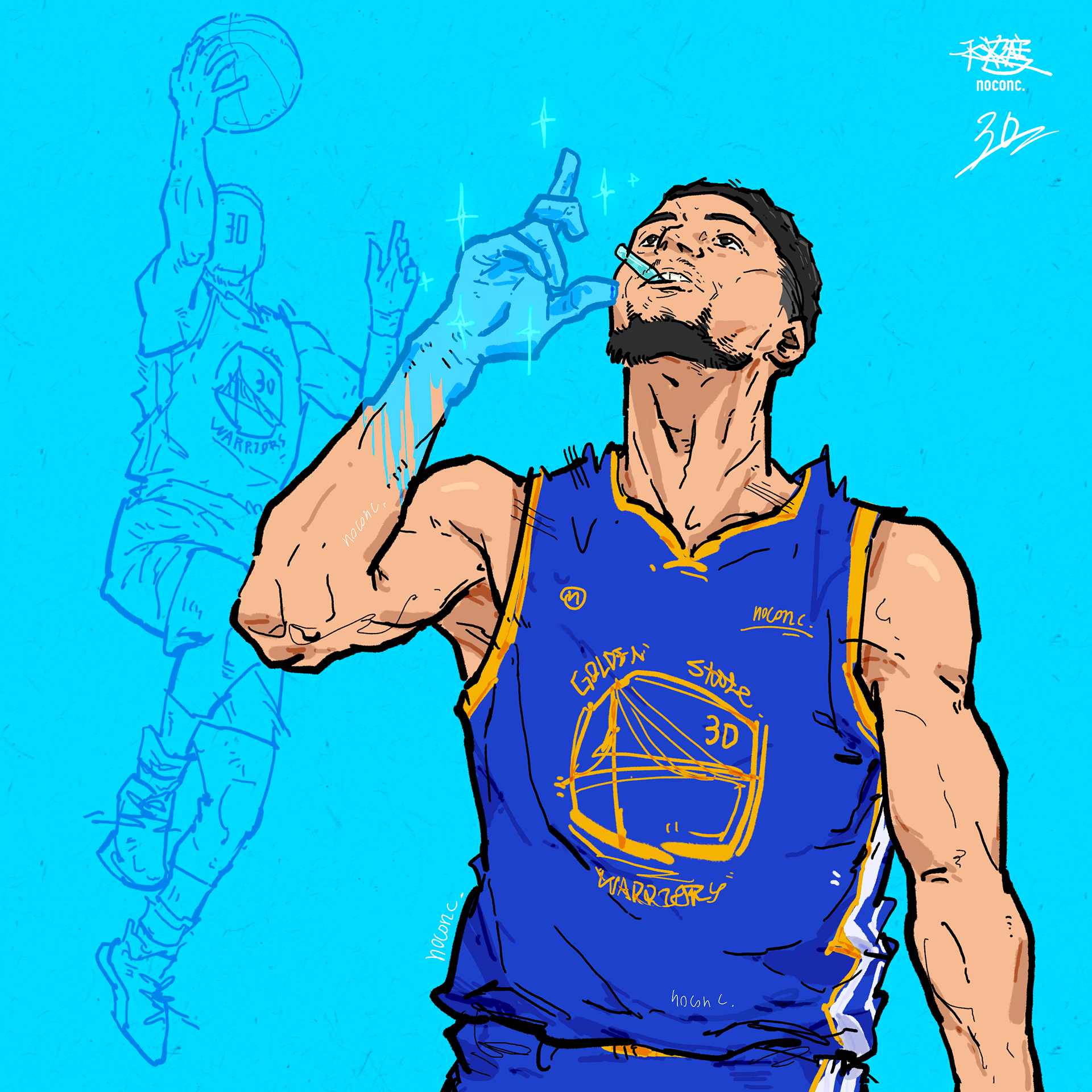 Signature 3-point celebration