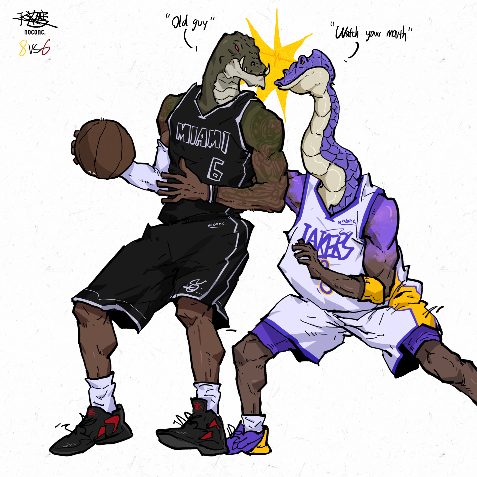 8 VS 6