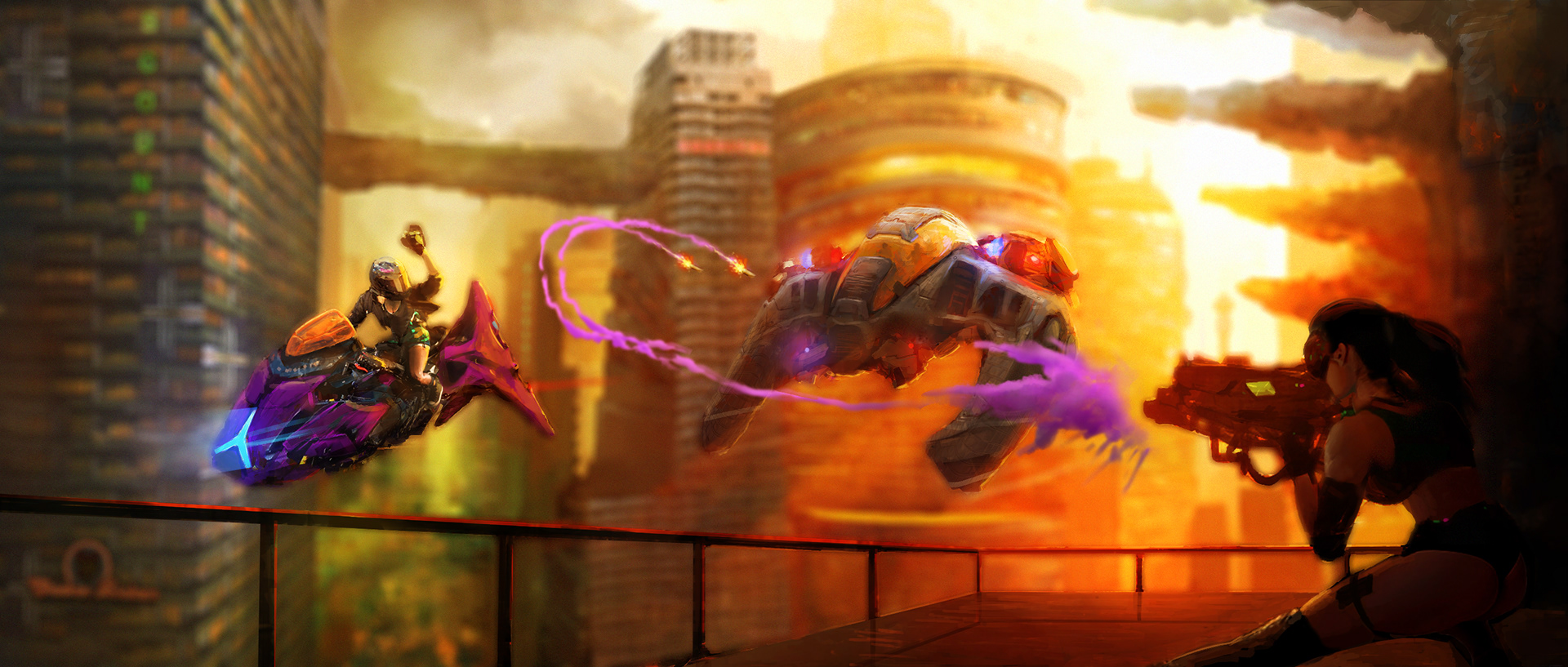 Sci-Fi heist concept.