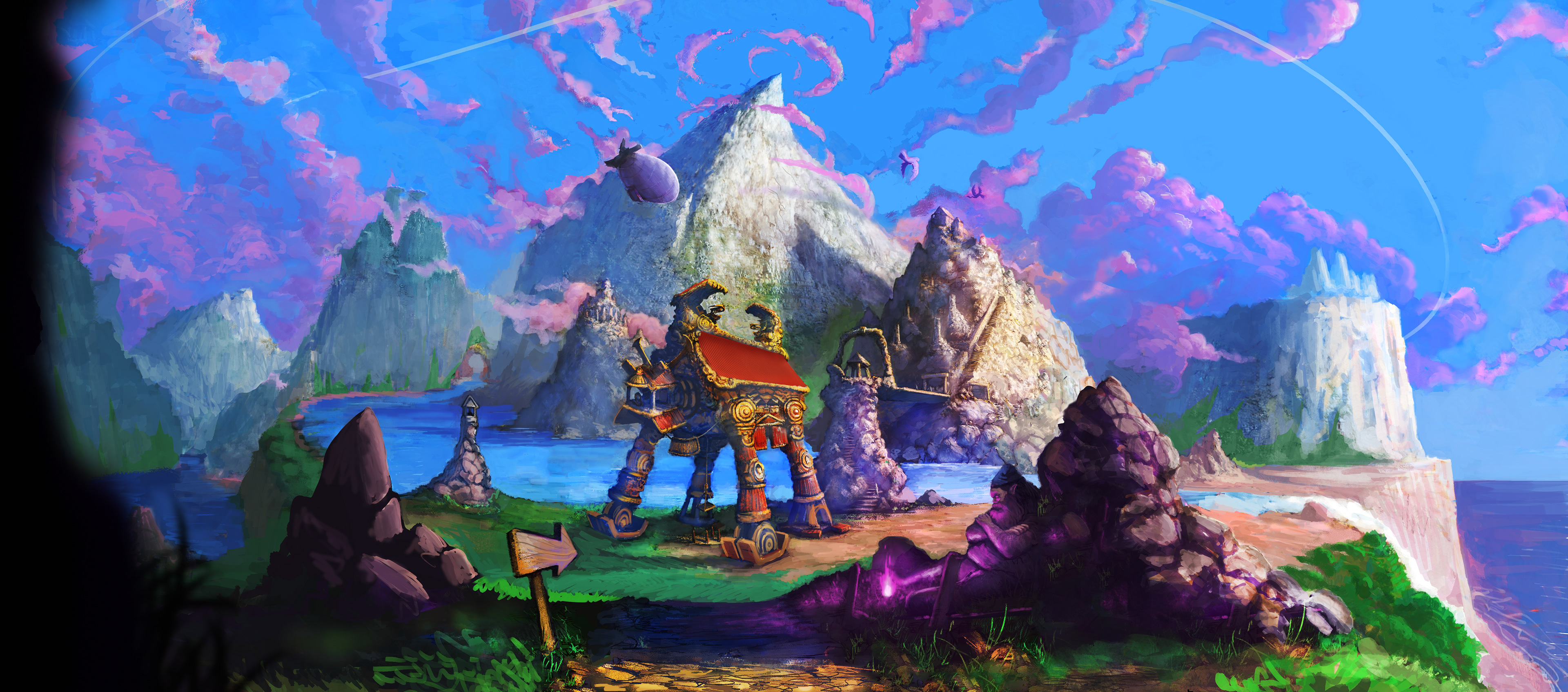 Fantasy concept world building.