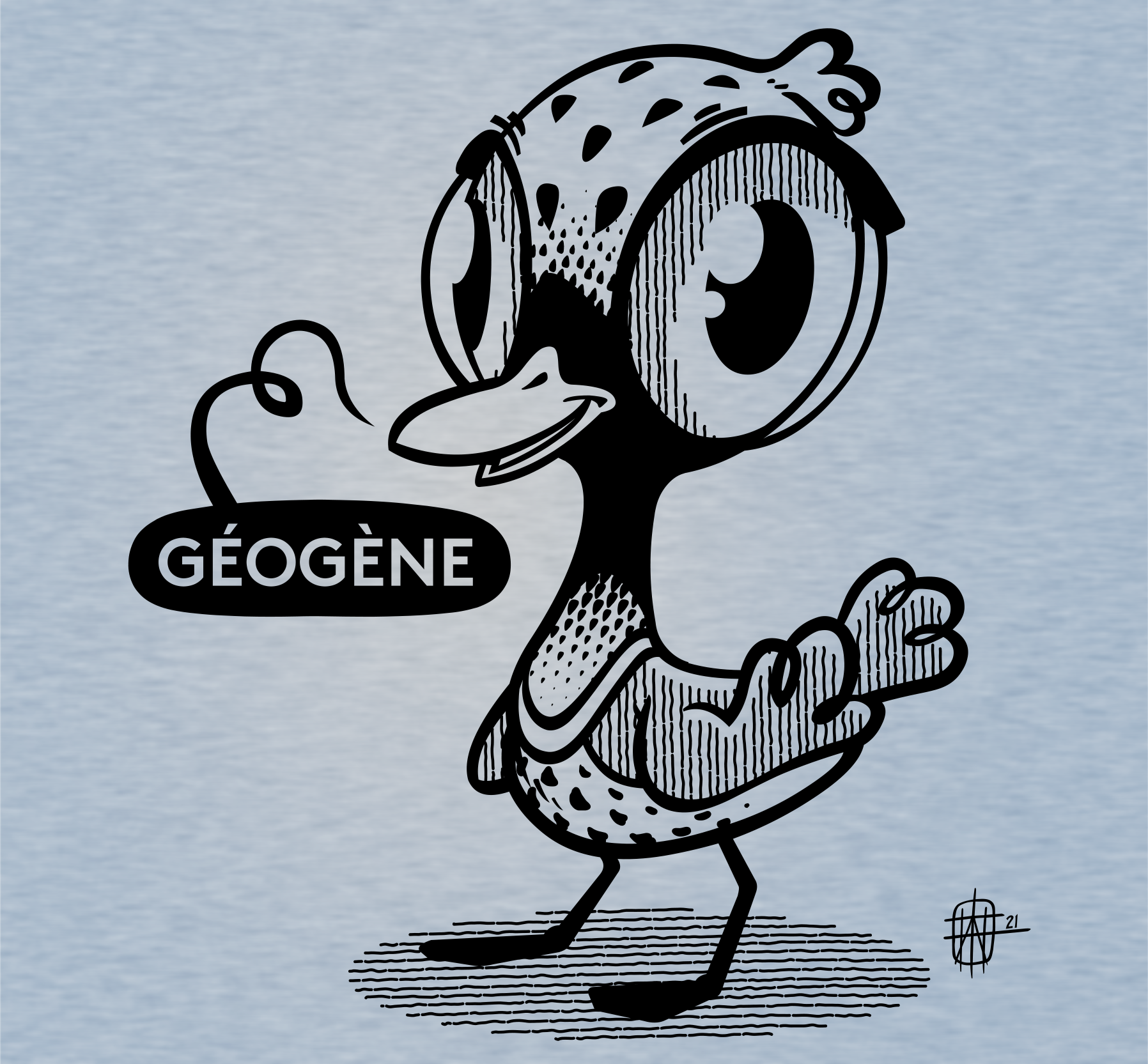 Géogène - T-shirt pour enfant - illustration vecto