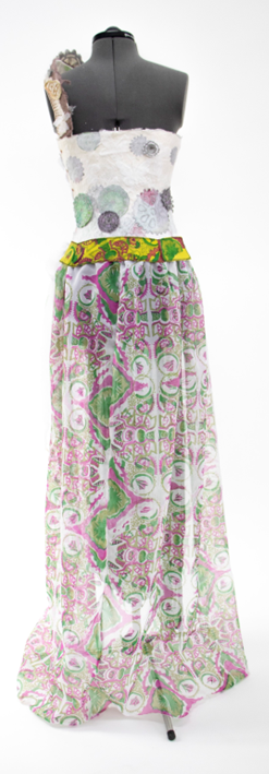 Screen printed skirt