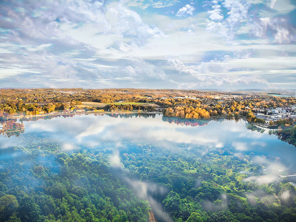 double exposure edinboro lake allegheny national forest