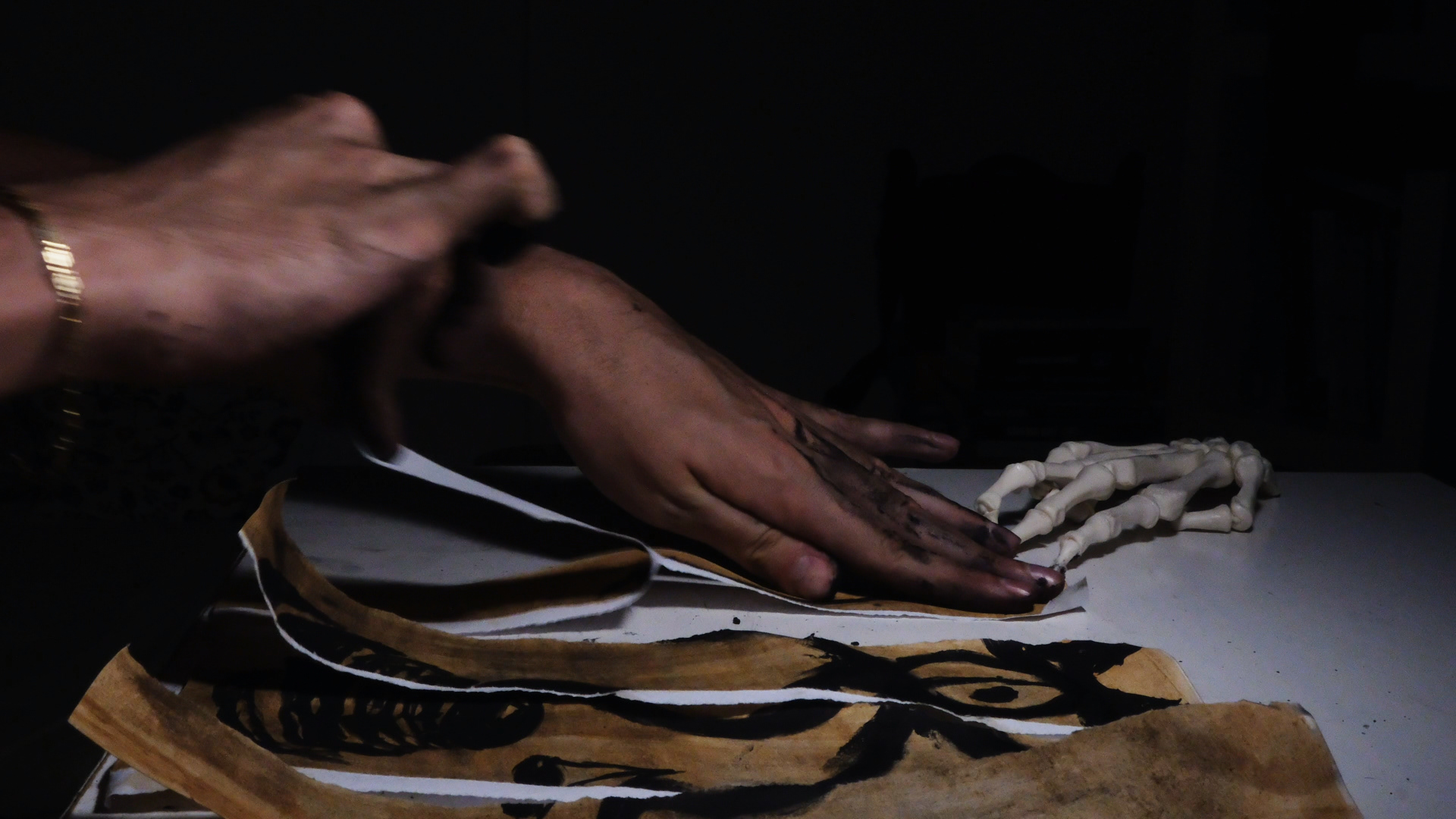 Phase 3: Physical deconstruction, and tactile surface collage