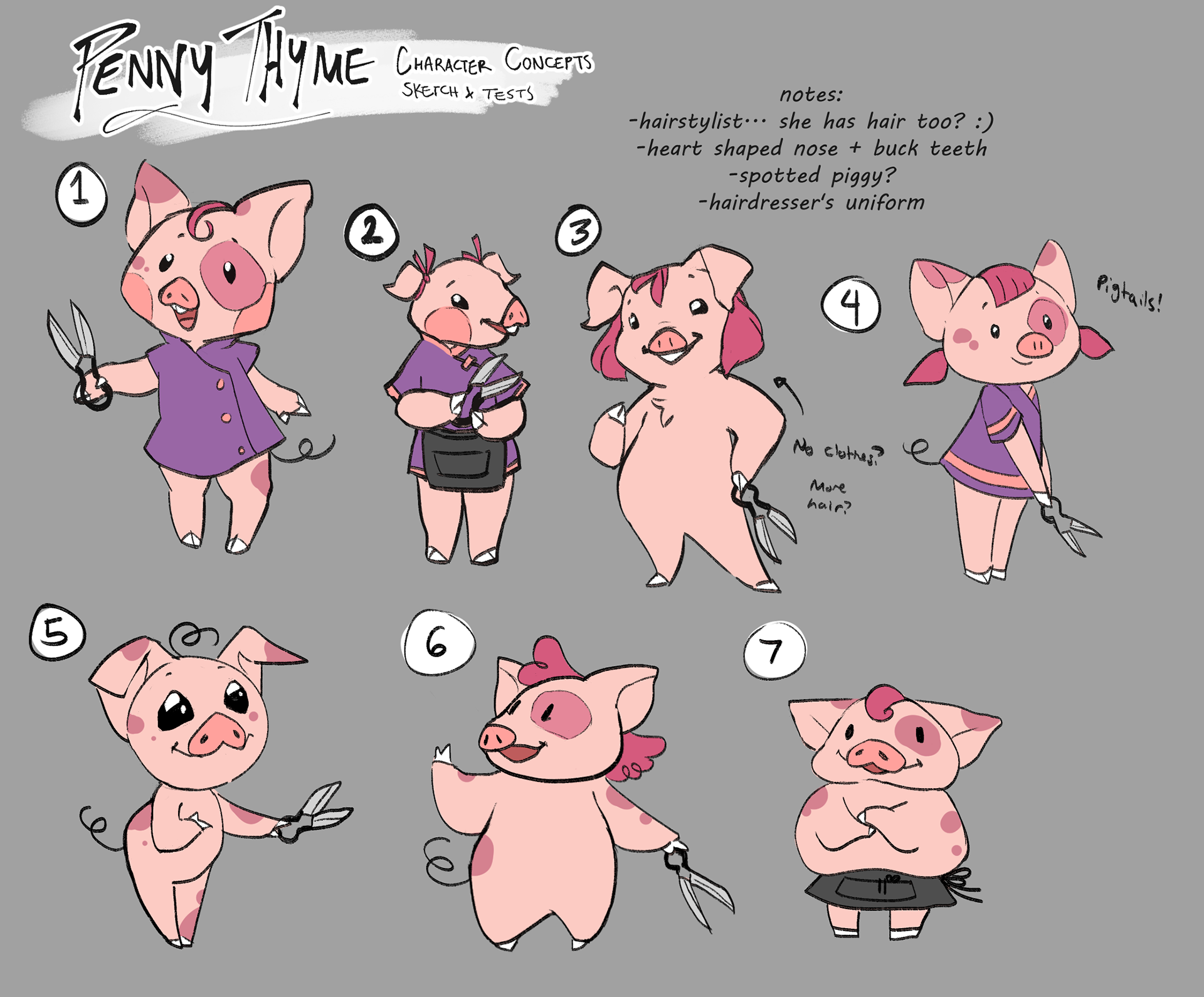 Early Protagonist Development & Design