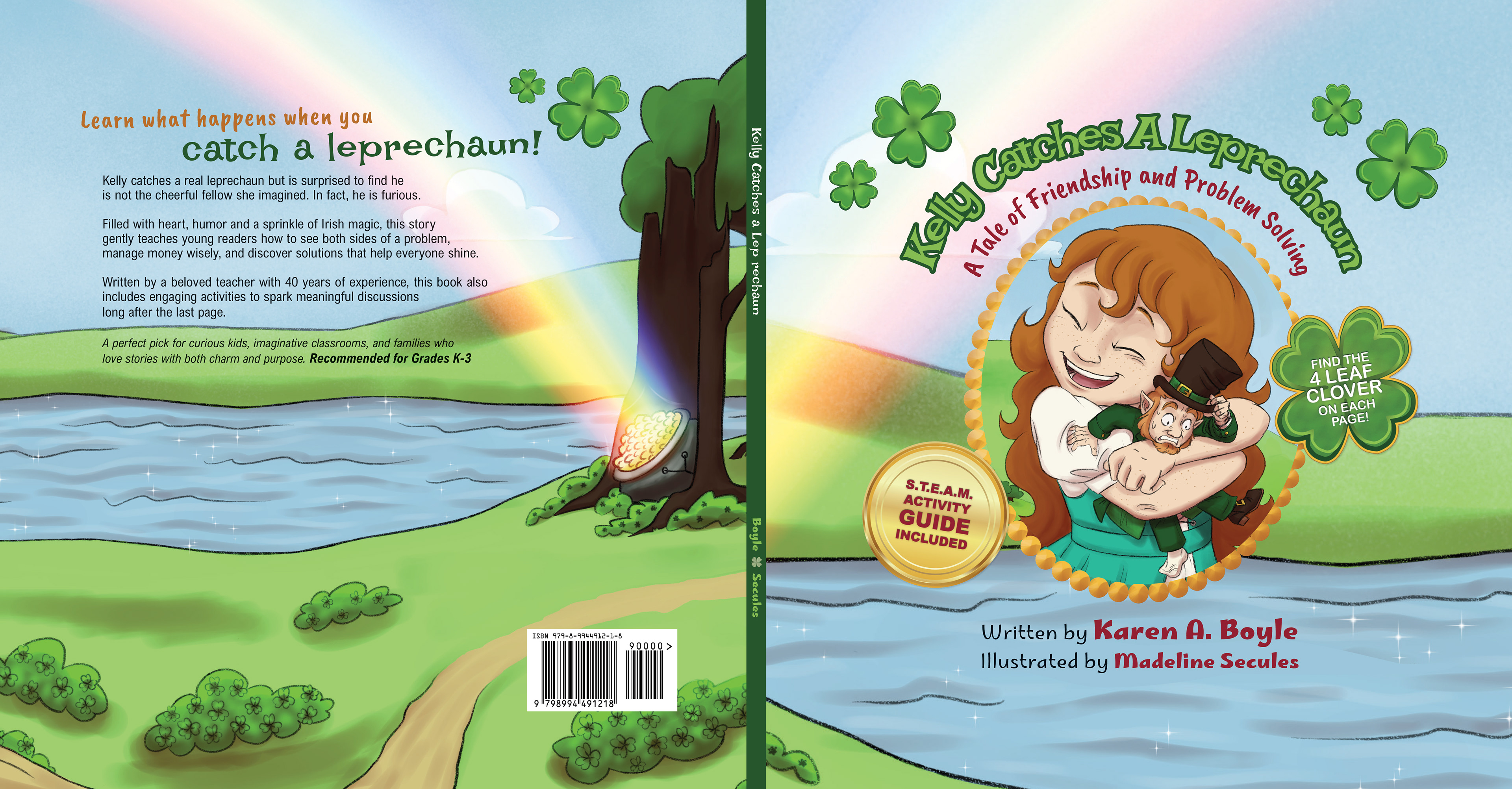 Kelly Catches a Leprechaun by Karen Boyle, Illustrations by Madeline Secules (2026) Formatting only