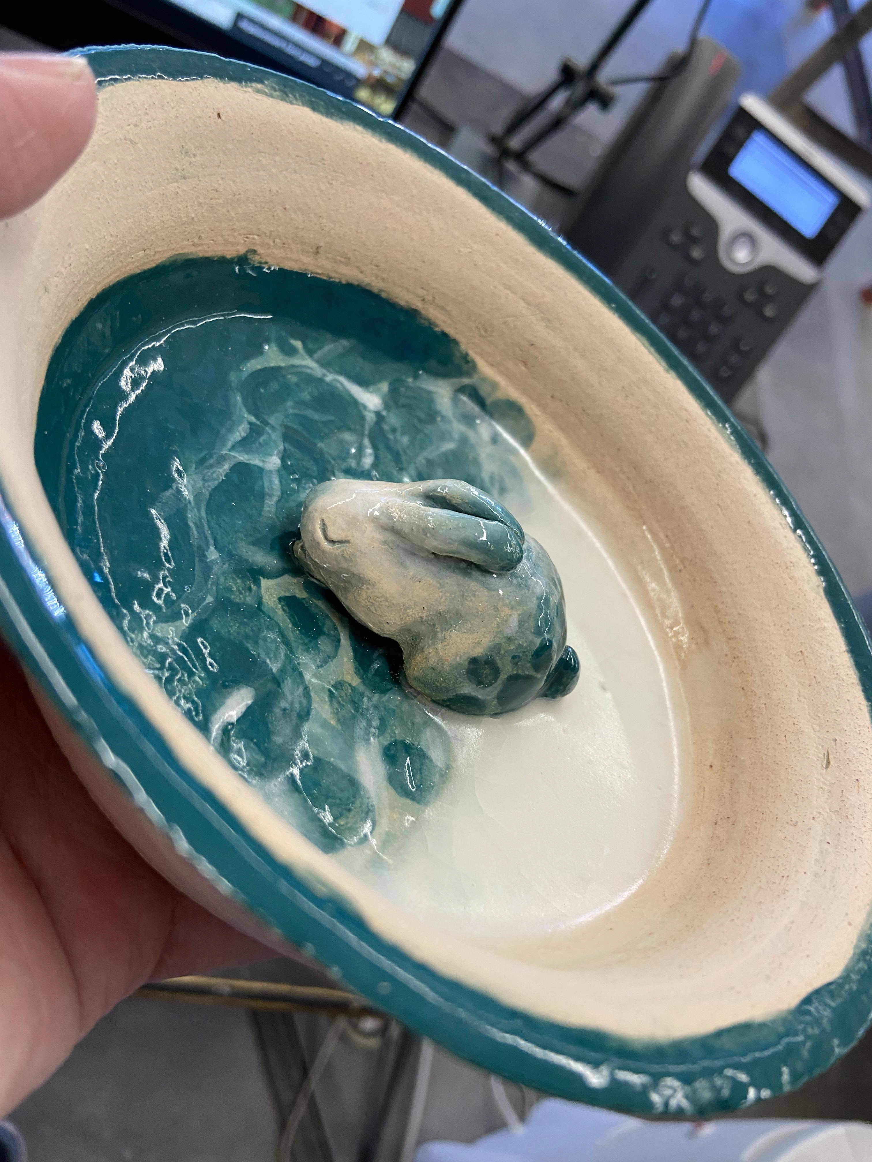 Fired Decorative Low-Fire Bowl