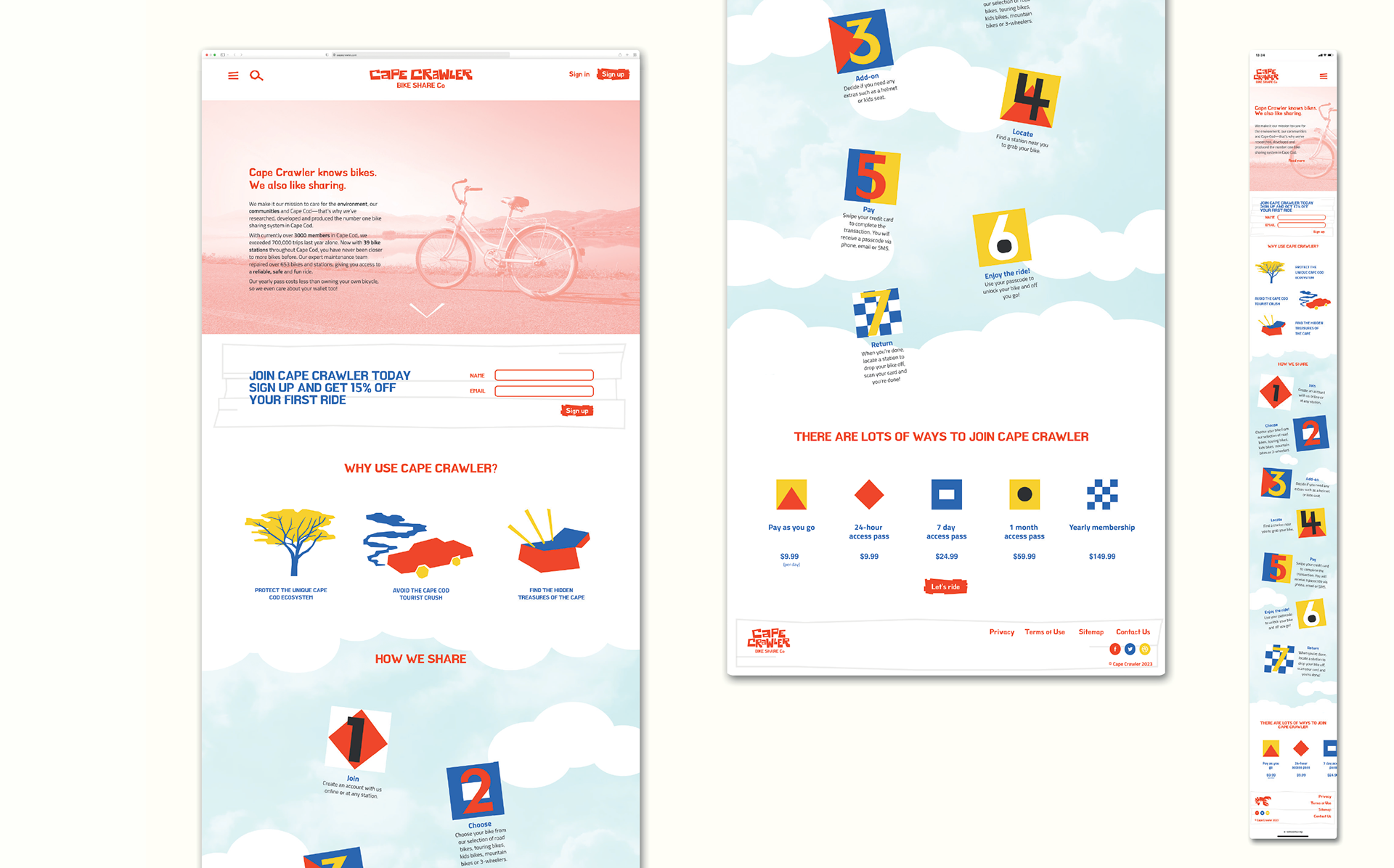 Design for responsive website