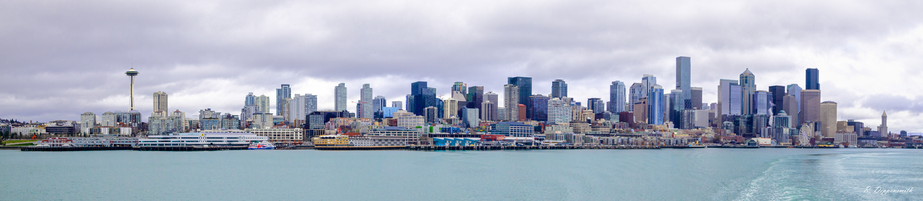 Seattle, WA from ferry to Bainbridge Island