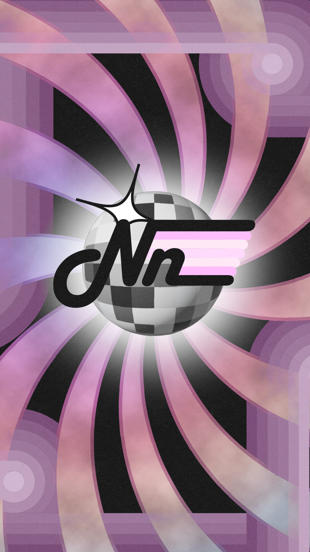 The letter N but make it disco.