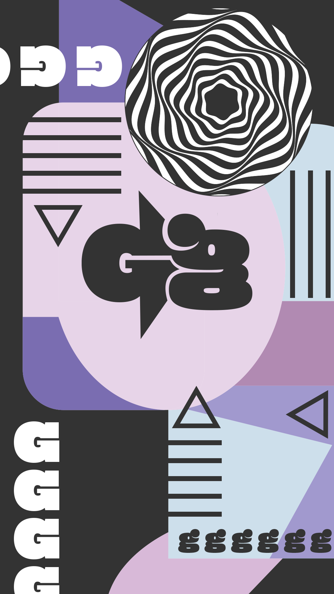 The letter G but make it maximalist.