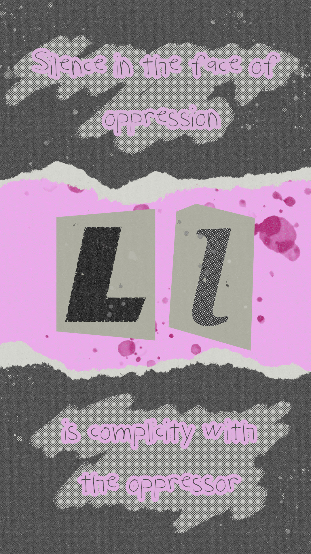 The letter L but make it punk.