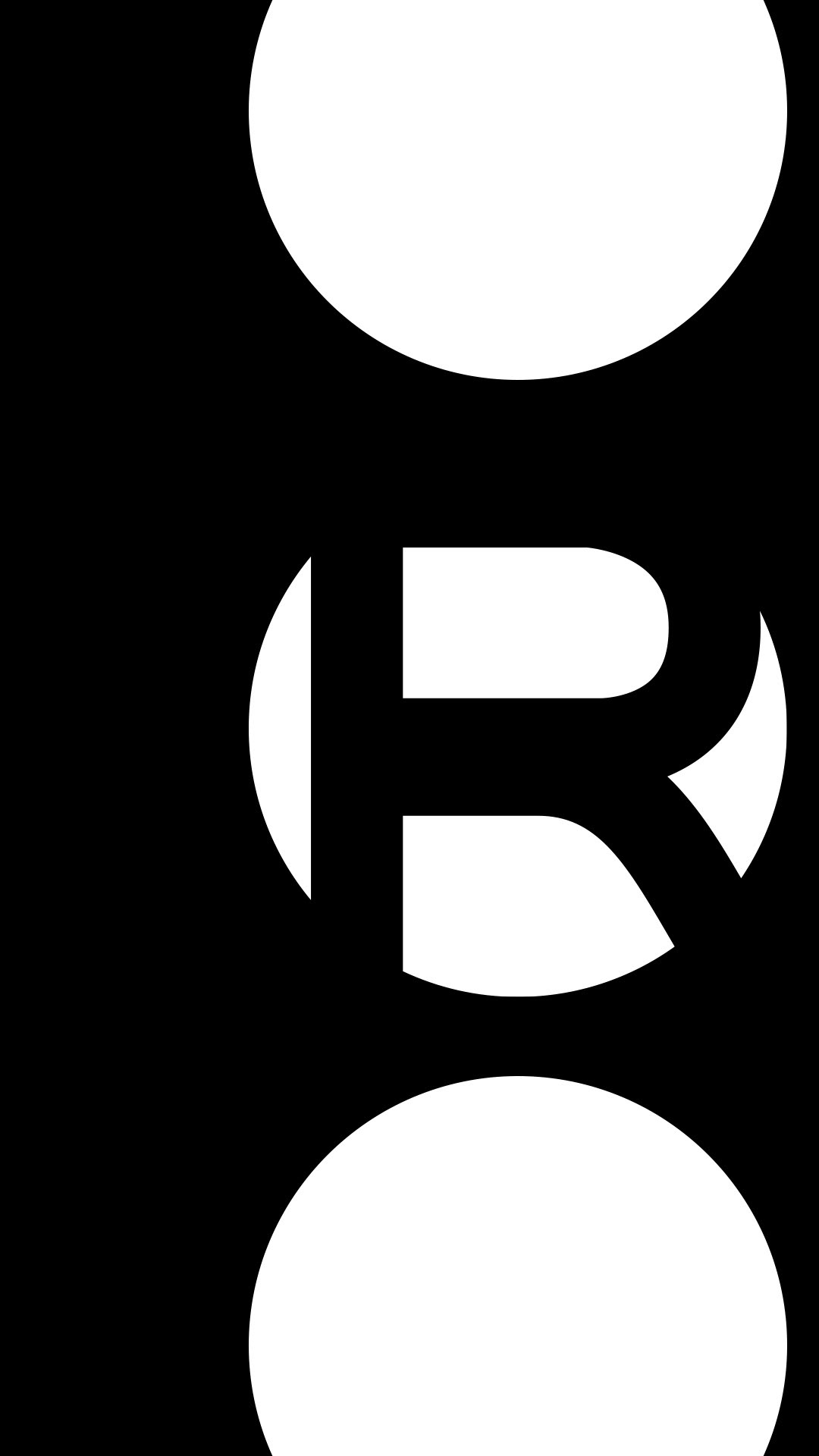 The letter R but make it minimalist