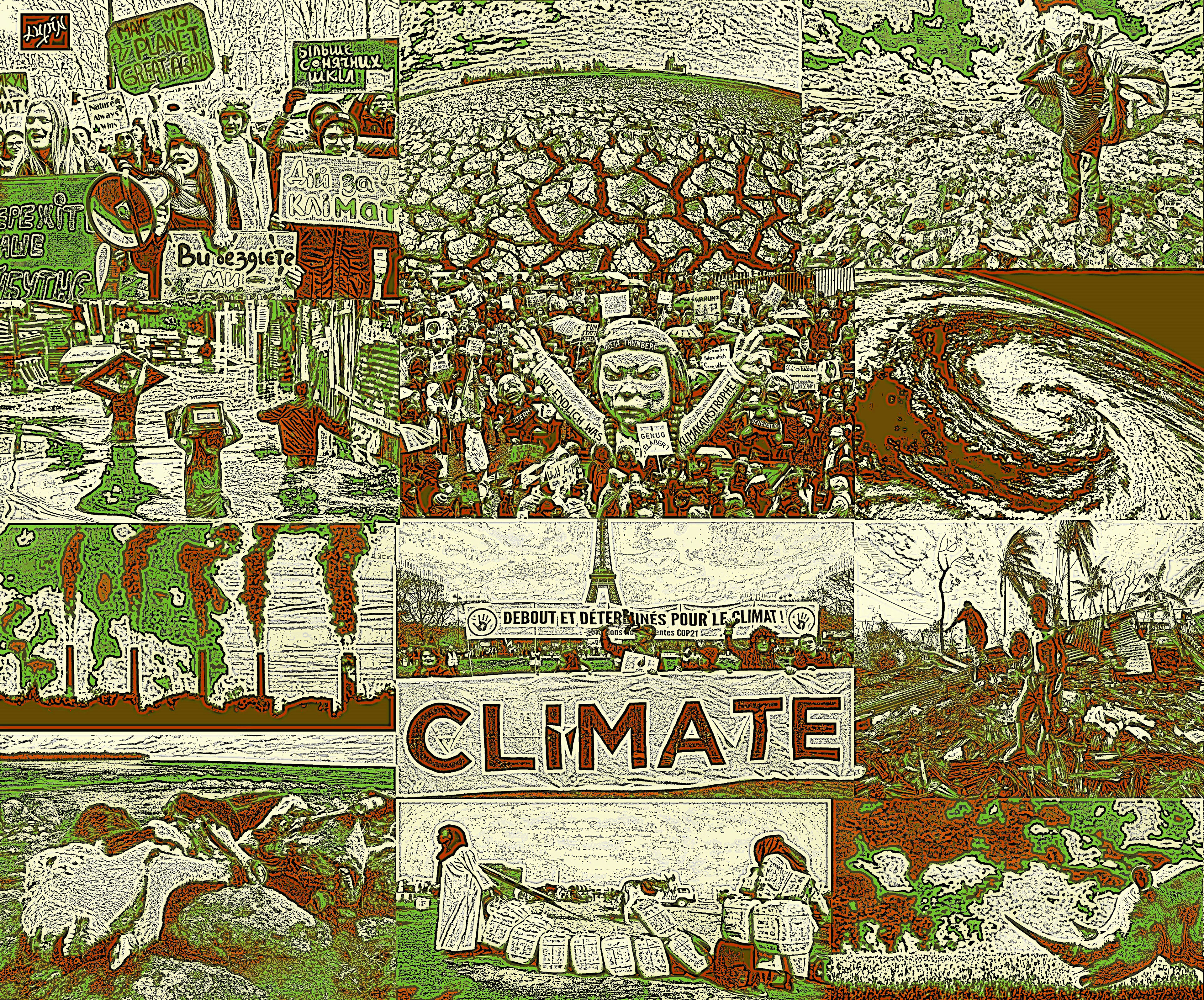 Climate Change mixed digital photographic paper , 2020
