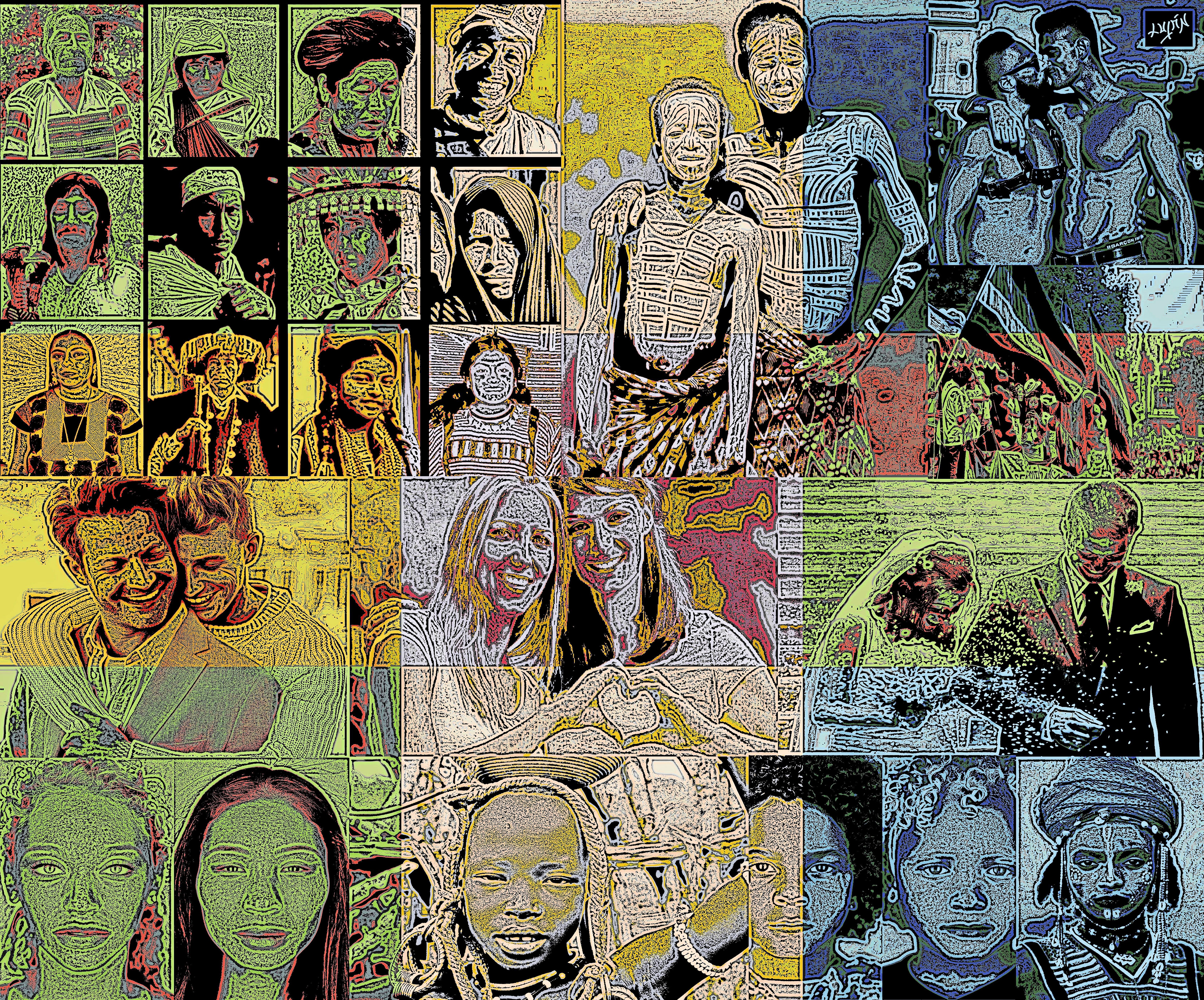 Diversity mixed digital photographic paper , 2020
