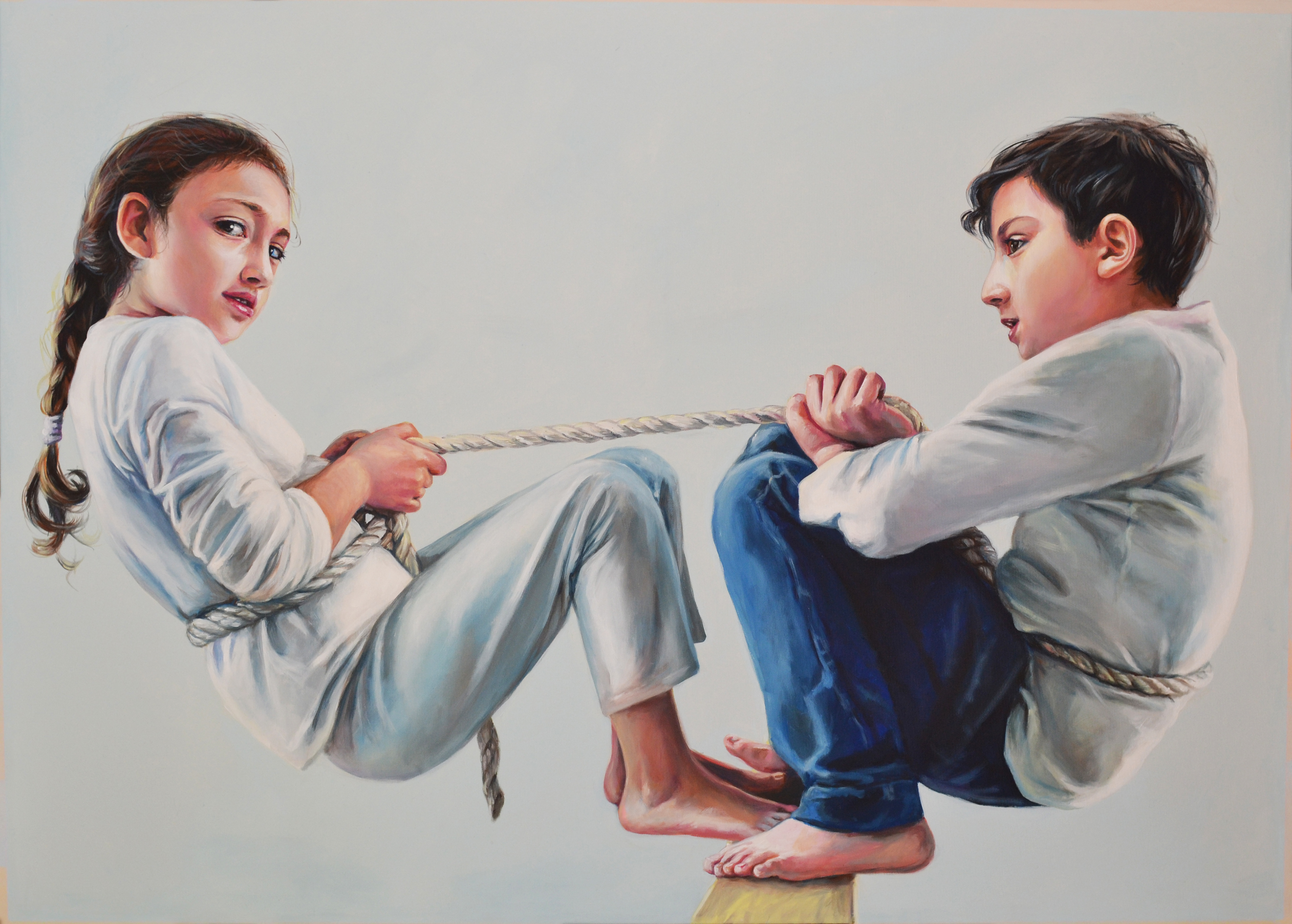 Corda tesa acrylic on canvas, 2018