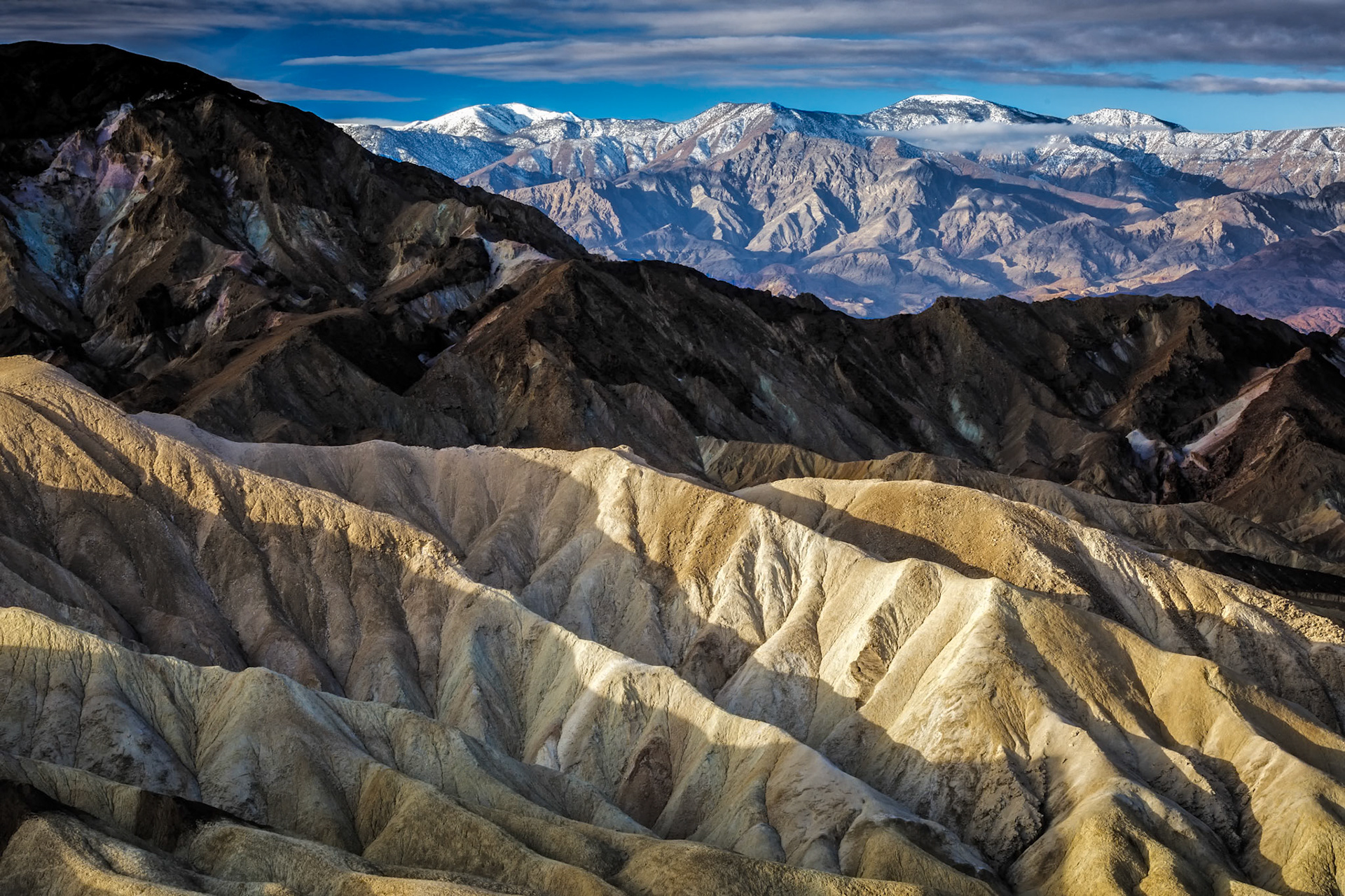 Sunrise on Telescope Peak from Zebriskie Point