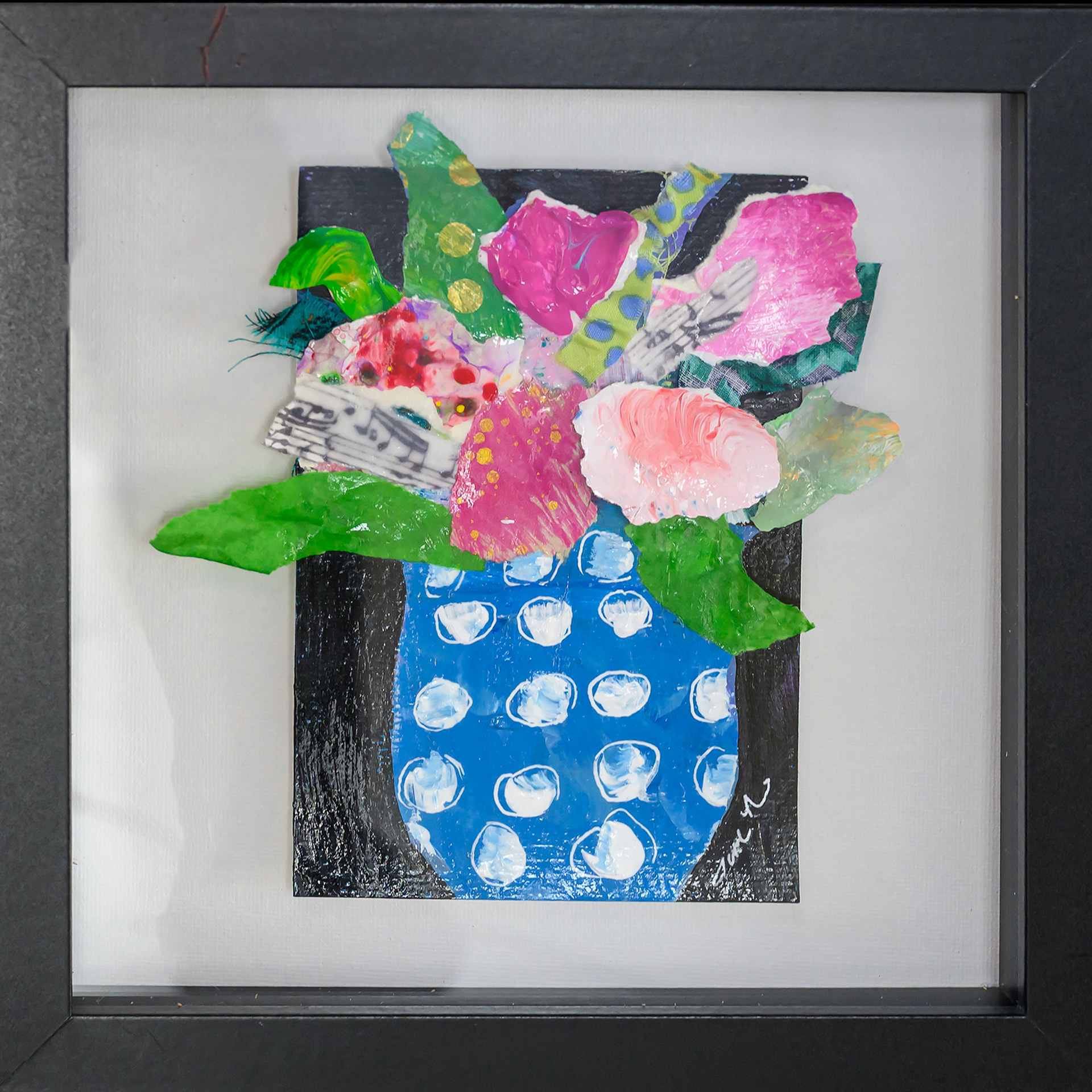 Jane Neuenschwander-Floral Collage-SOLD