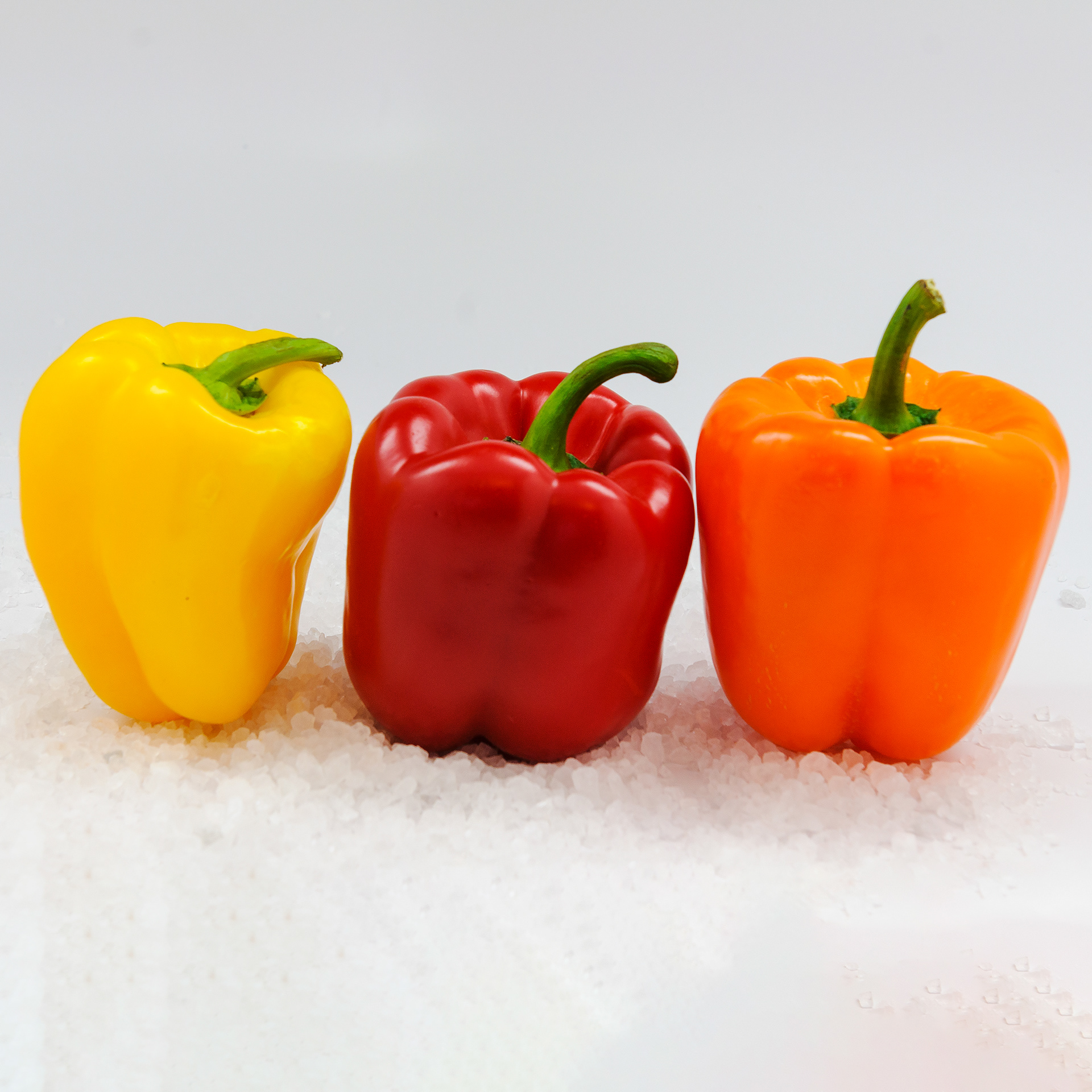 Yellow, Red and Orange Bell Peppers