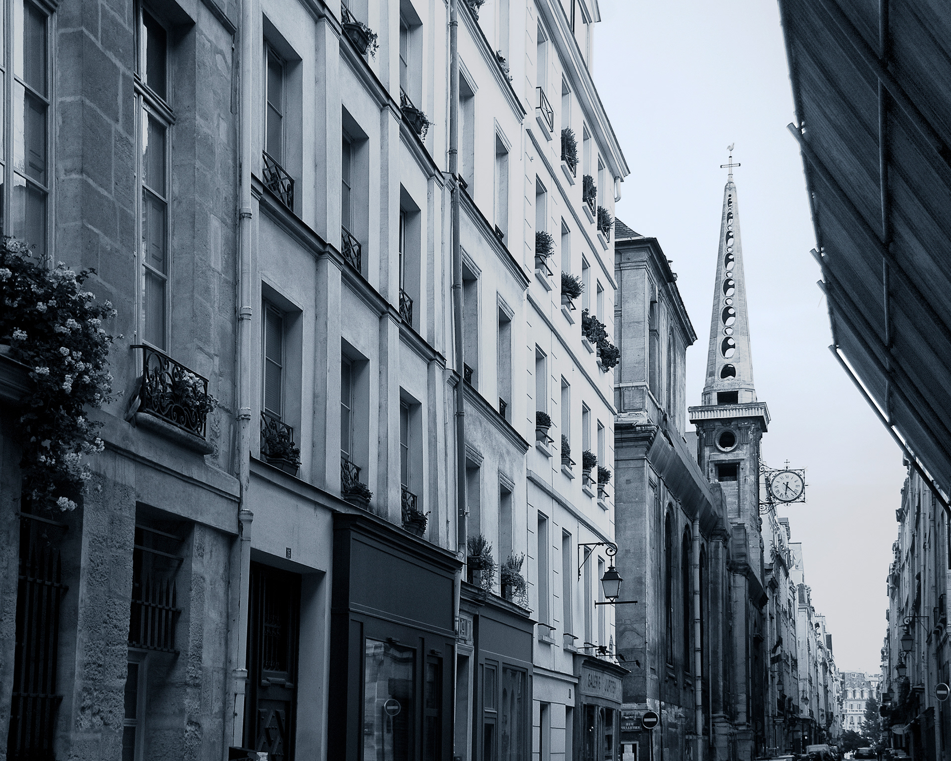 Notre Dame in Distance