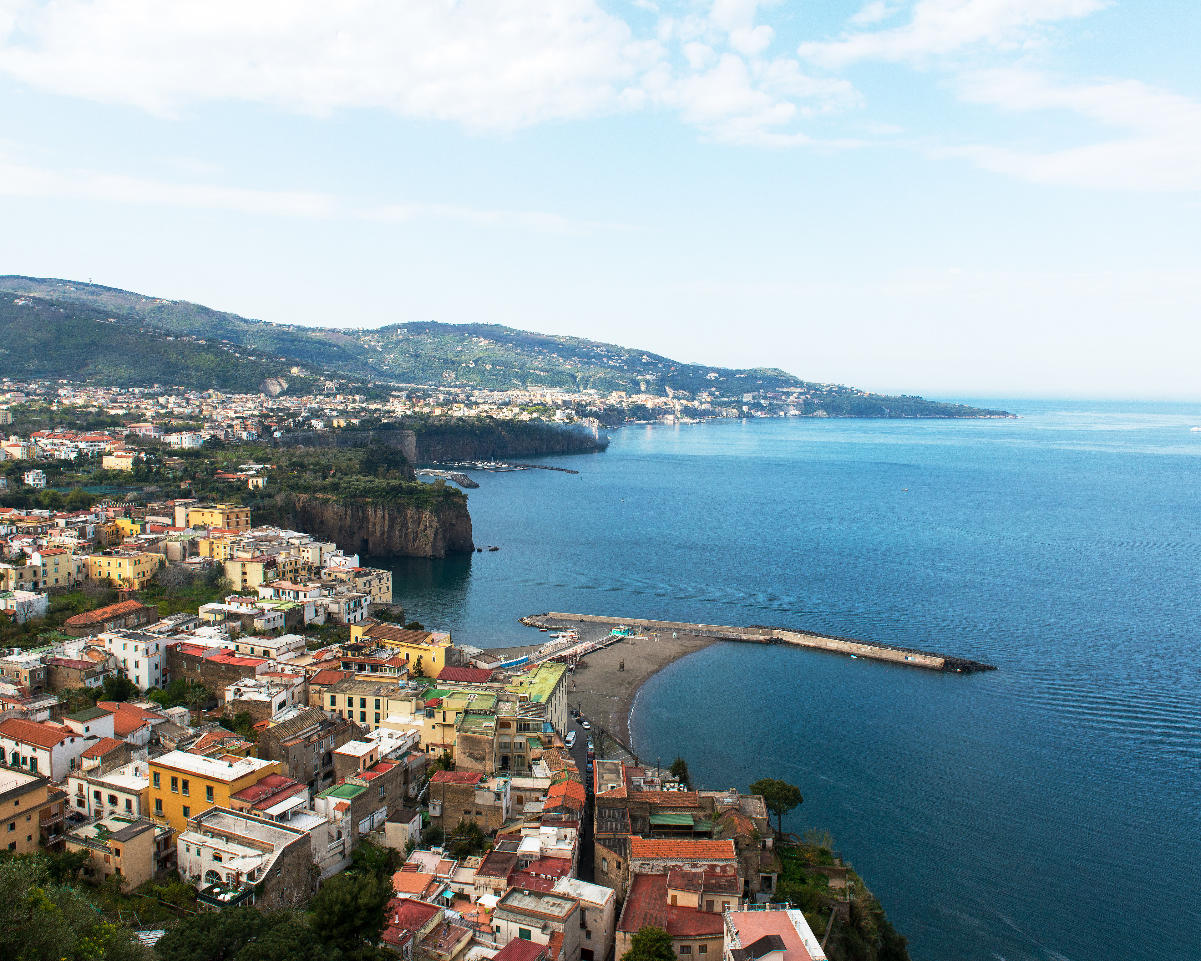 Town along Amalfi Coast