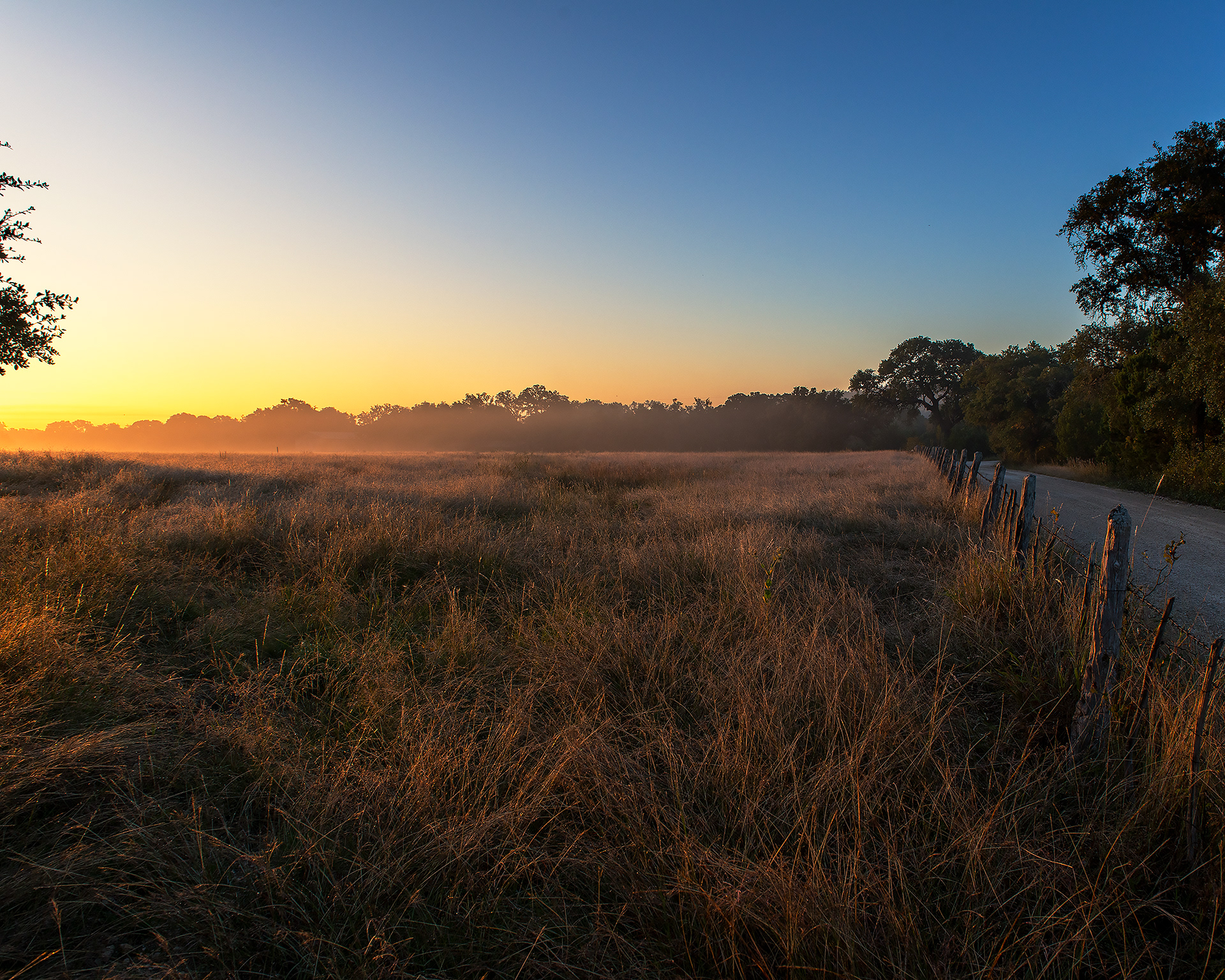 Early Morning in Texas Hill Countdry