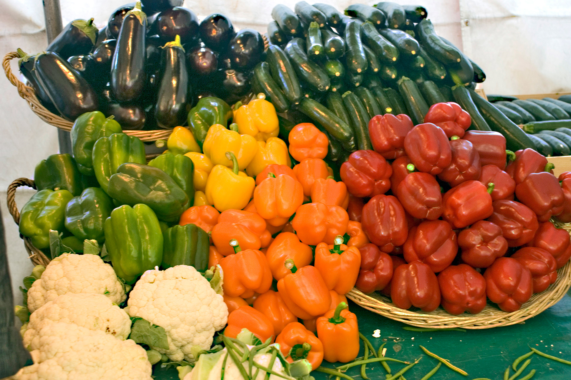 Peppers, Eggplants, Cucumbers - Paris