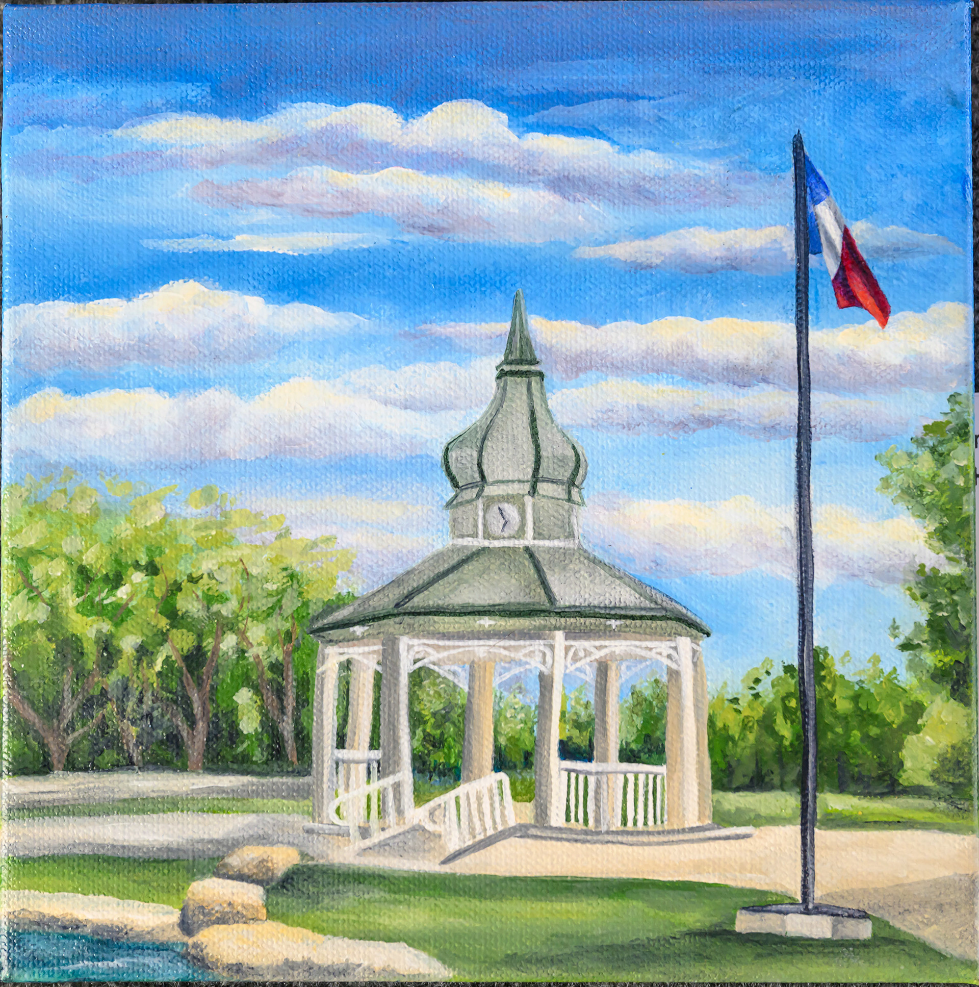 Teresa Shuptrine-Heart of the Square-SOLD