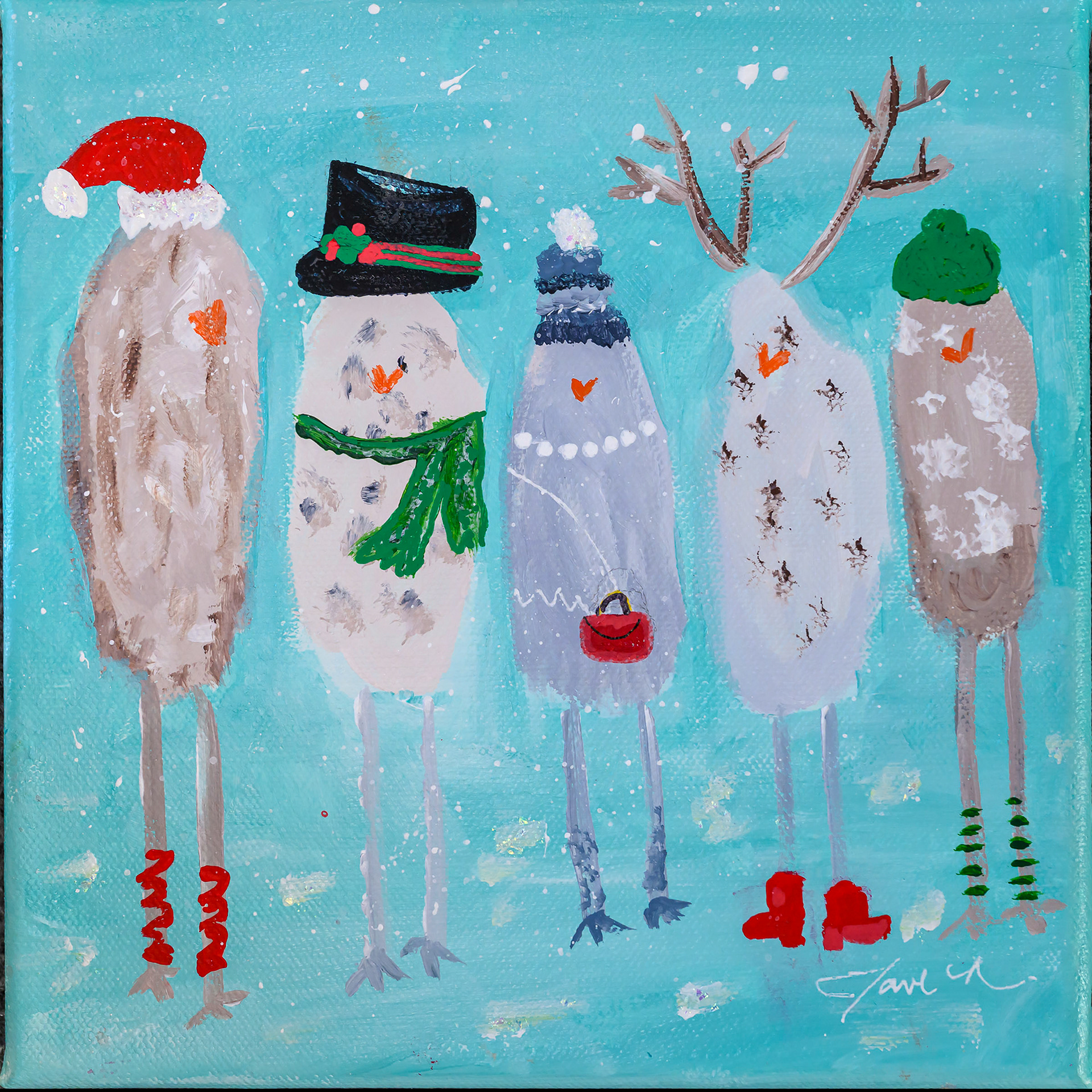 Jane Neuenschwander-Christmas Chickens