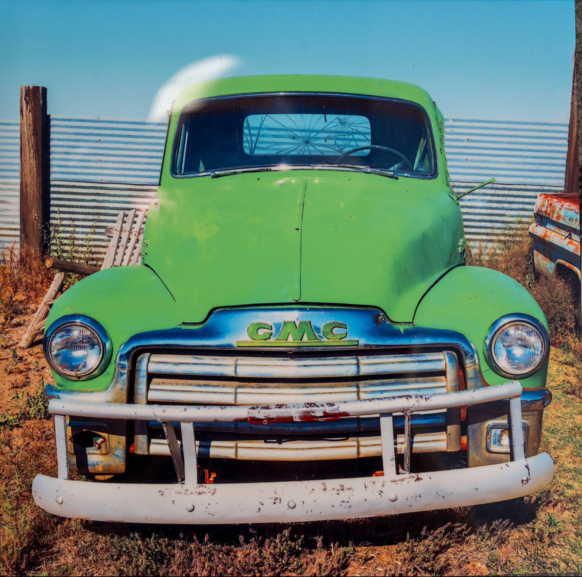Maurice Leatherbury-Green Truck - Marfa