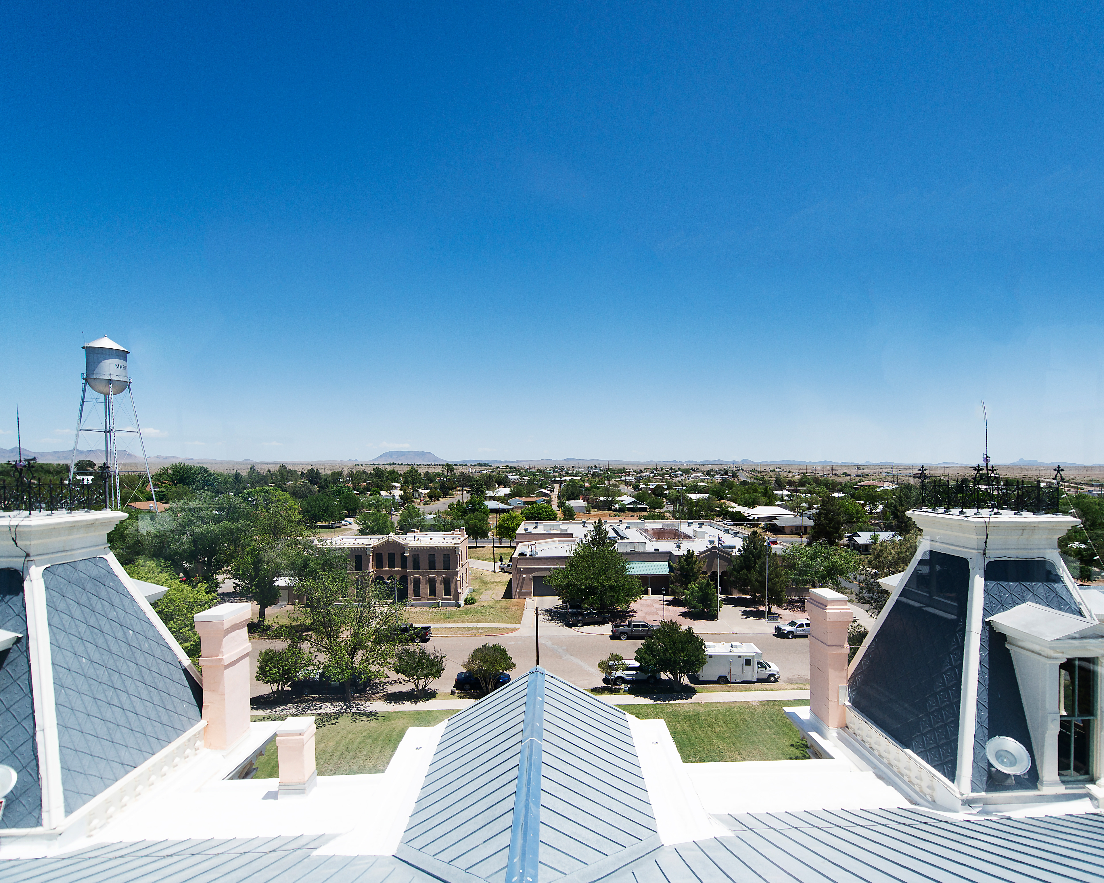 Marfa Texas from Courthouse Dome