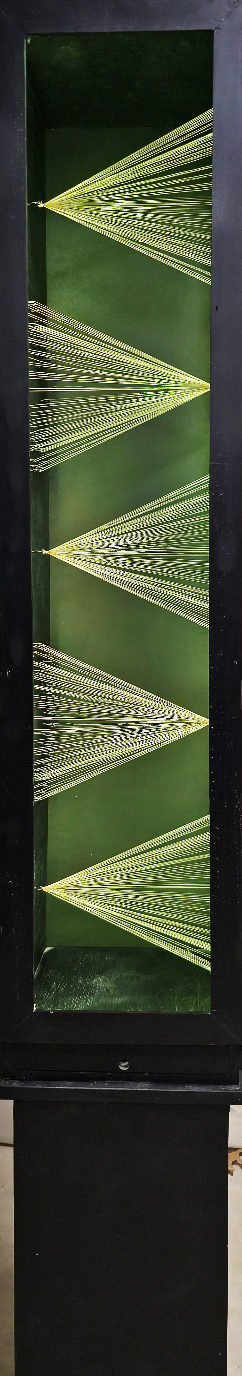 Sculpture (green) 71" H X 11" W X 10-1/2" D