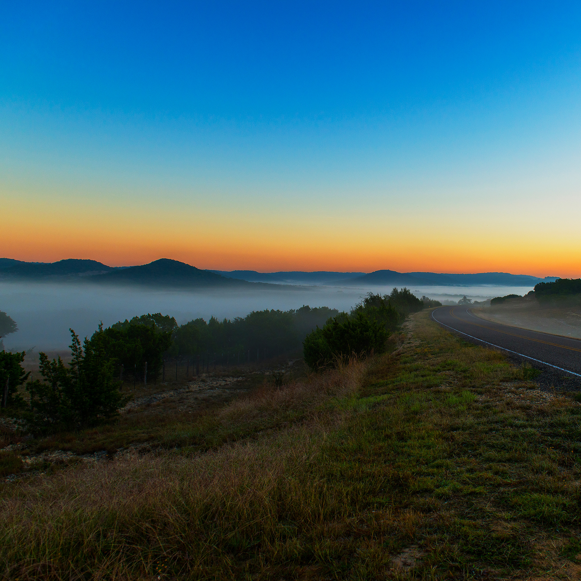 Foggy Valley at Sunrise