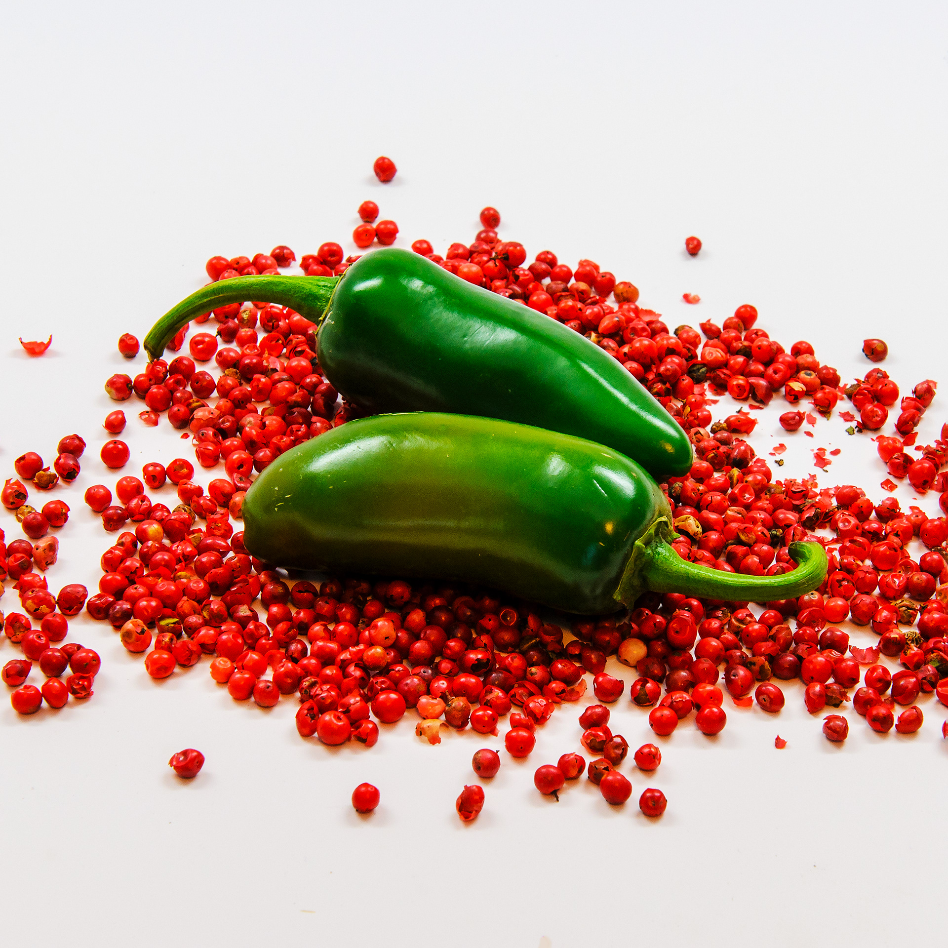 Jalapenos on Red Pepper Berries