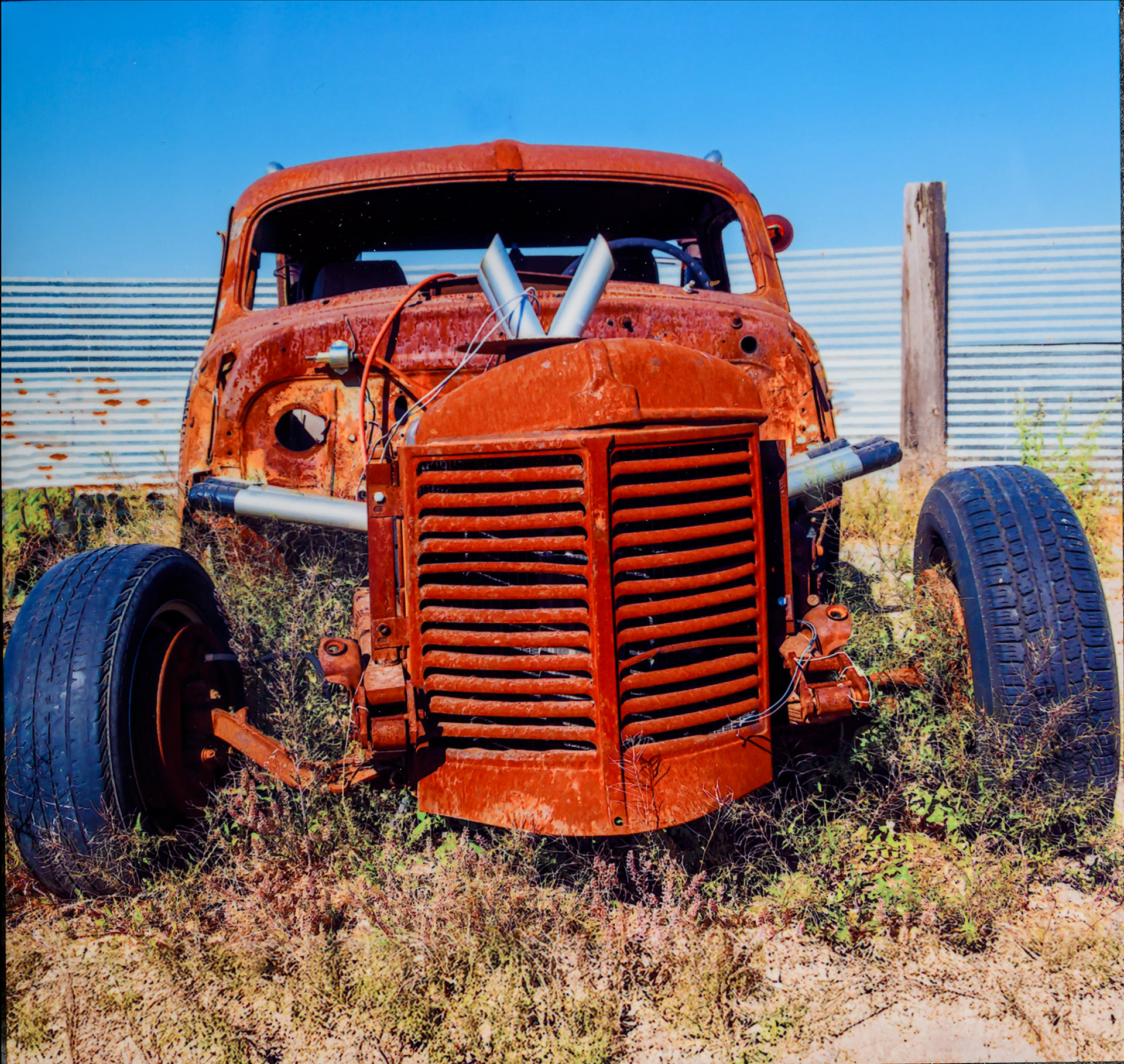 Maurice Leatherbury-Rusted Truck - Marfa TX