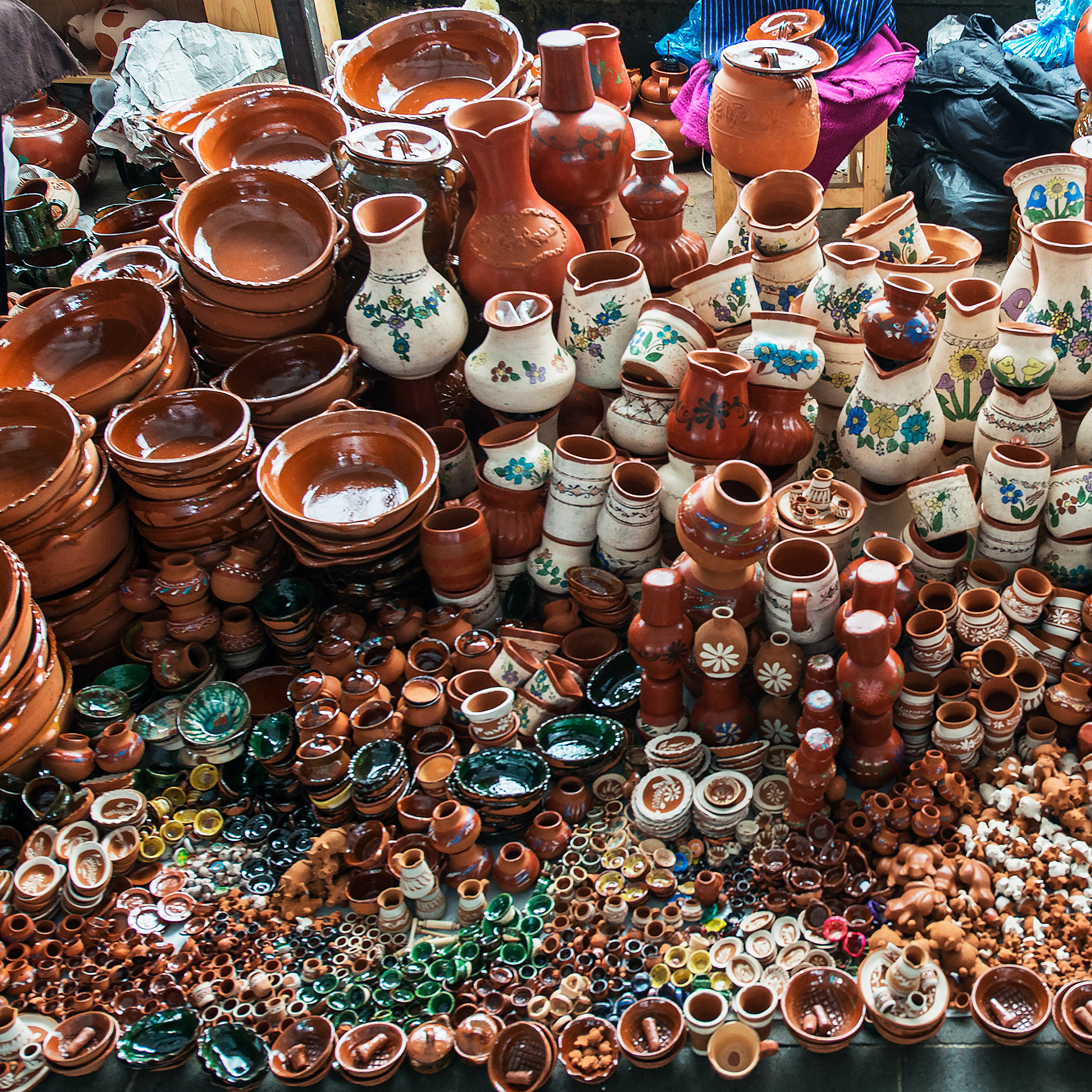 Ceramics in Patzcuaro Market