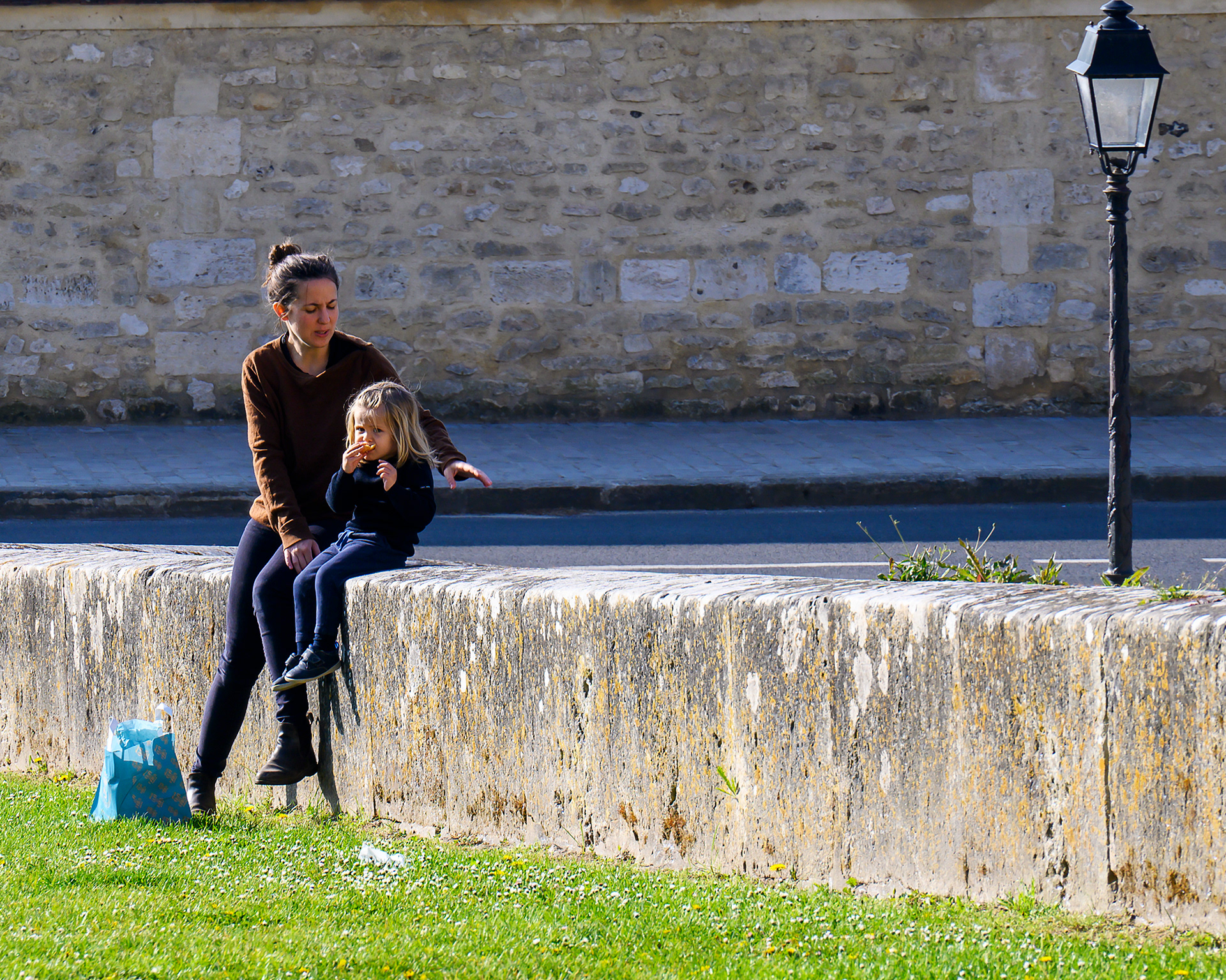 Mother and Daughter at La Roche Guyon