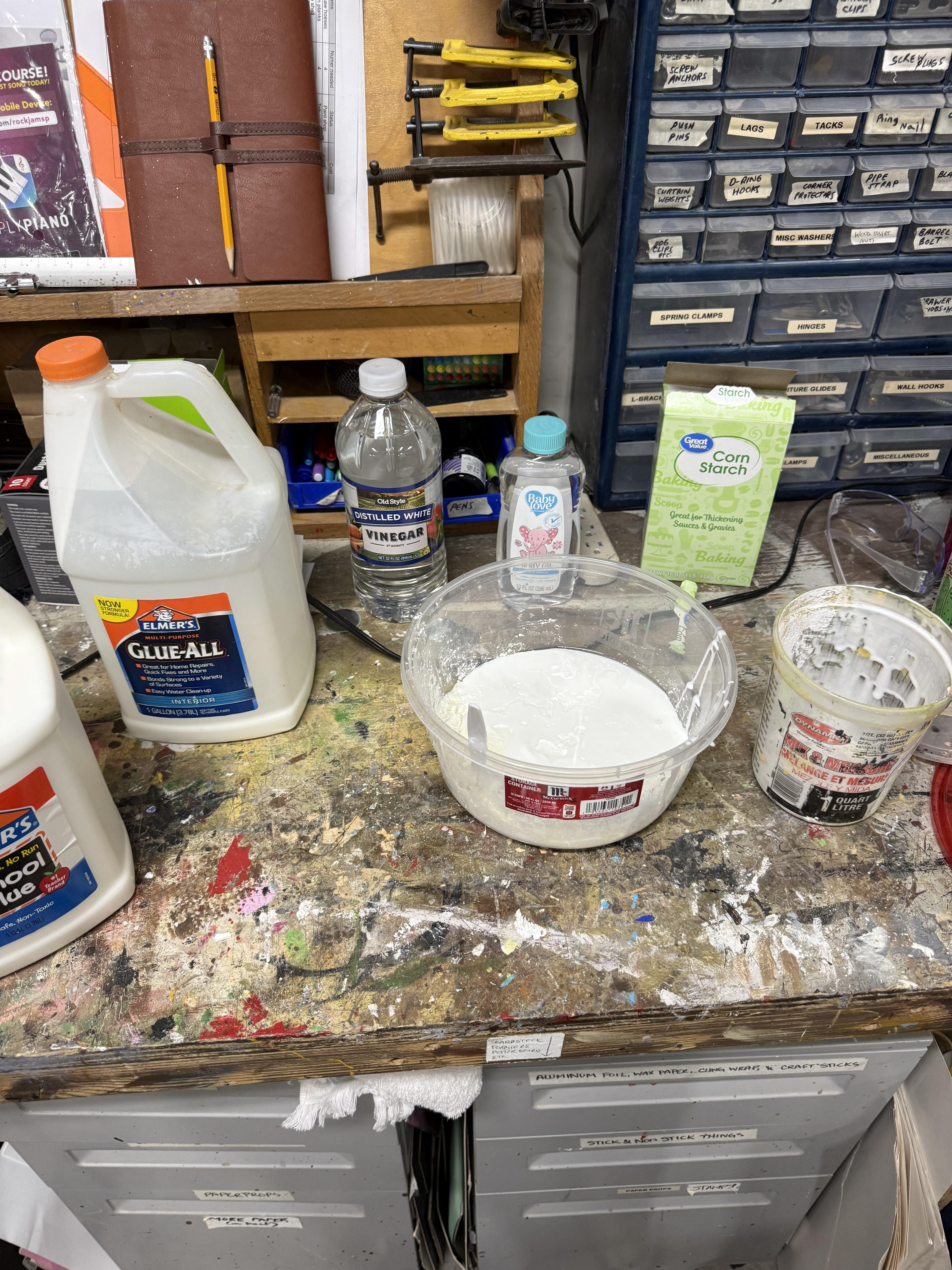 Creating clay for food props