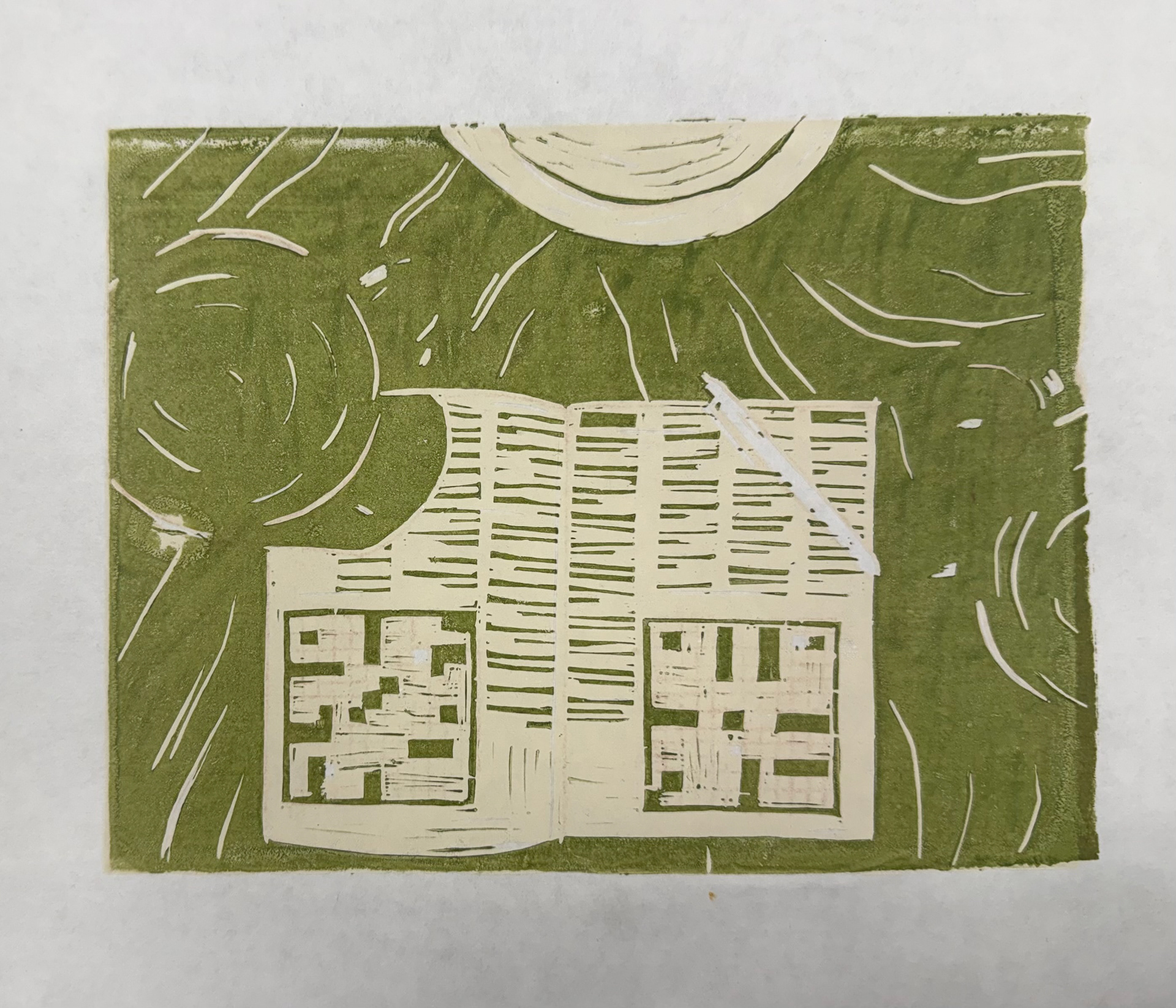 Reduction Linocut
